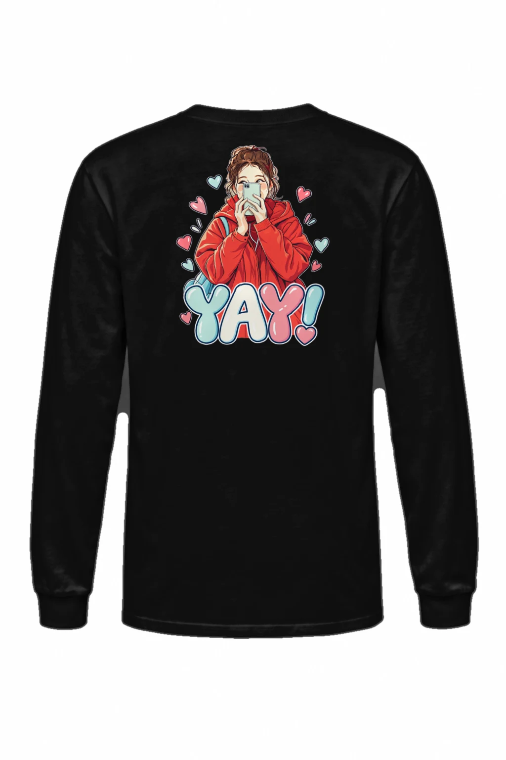 "Yay Selfie Girl" Unisex Longsleeve T-shirt | Gildan 2400