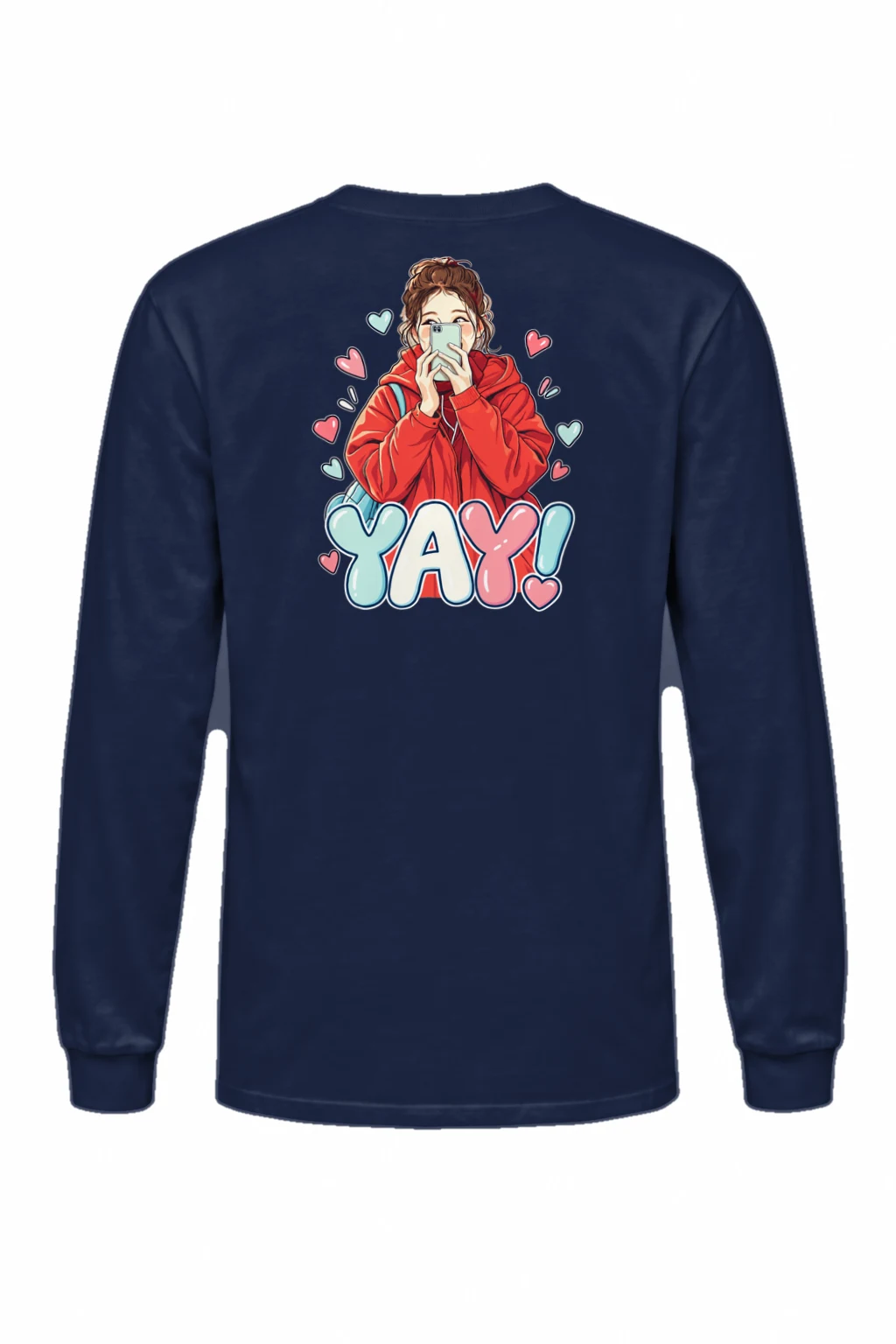 "Yay Selfie Girl" Unisex Longsleeve T-shirt | Gildan 2400