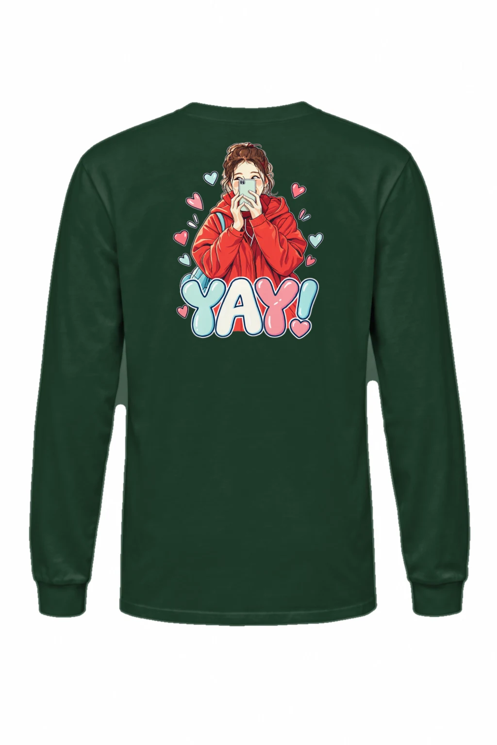 "Yay Selfie Girl" Unisex Longsleeve T-shirt | Gildan 2400