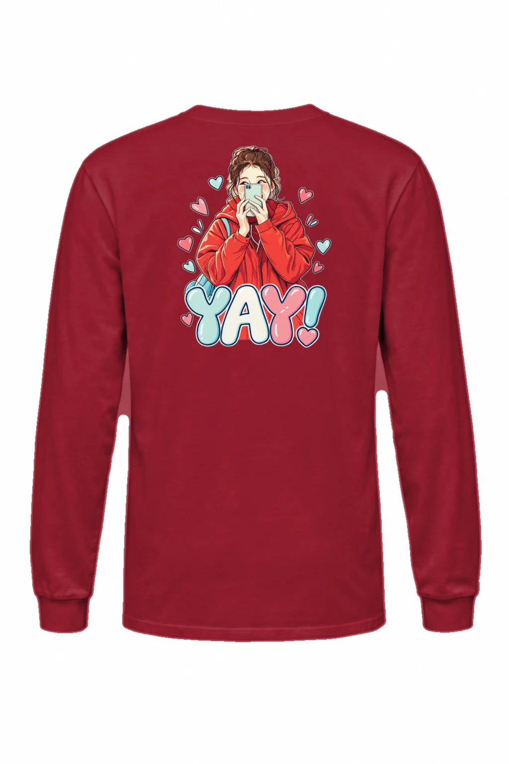 "Yay Selfie Girl" Unisex Longsleeve T-shirt | Gildan 2400
