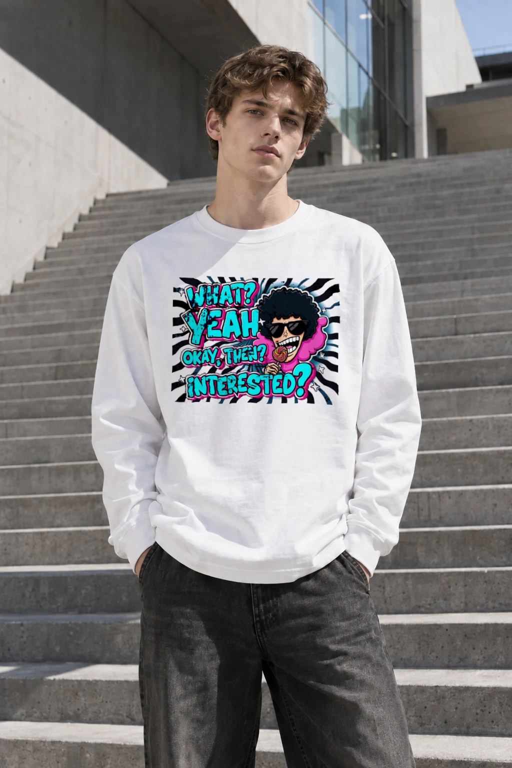 "Yeah Okay Then" Unisex Longsleeve T-shirt | Gildan 2400