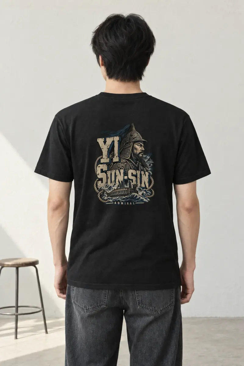"Yi Sun-sin Admiral 이순신" Heavyweight Unisex Crewneck T-shirt