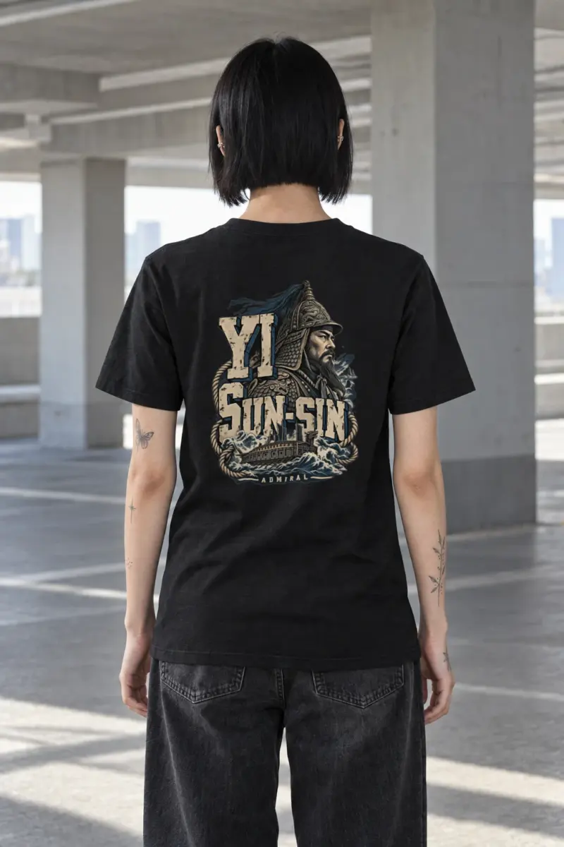 "Yi Sun-sin Admiral 이순신" Heavyweight Unisex Crewneck T-shirt