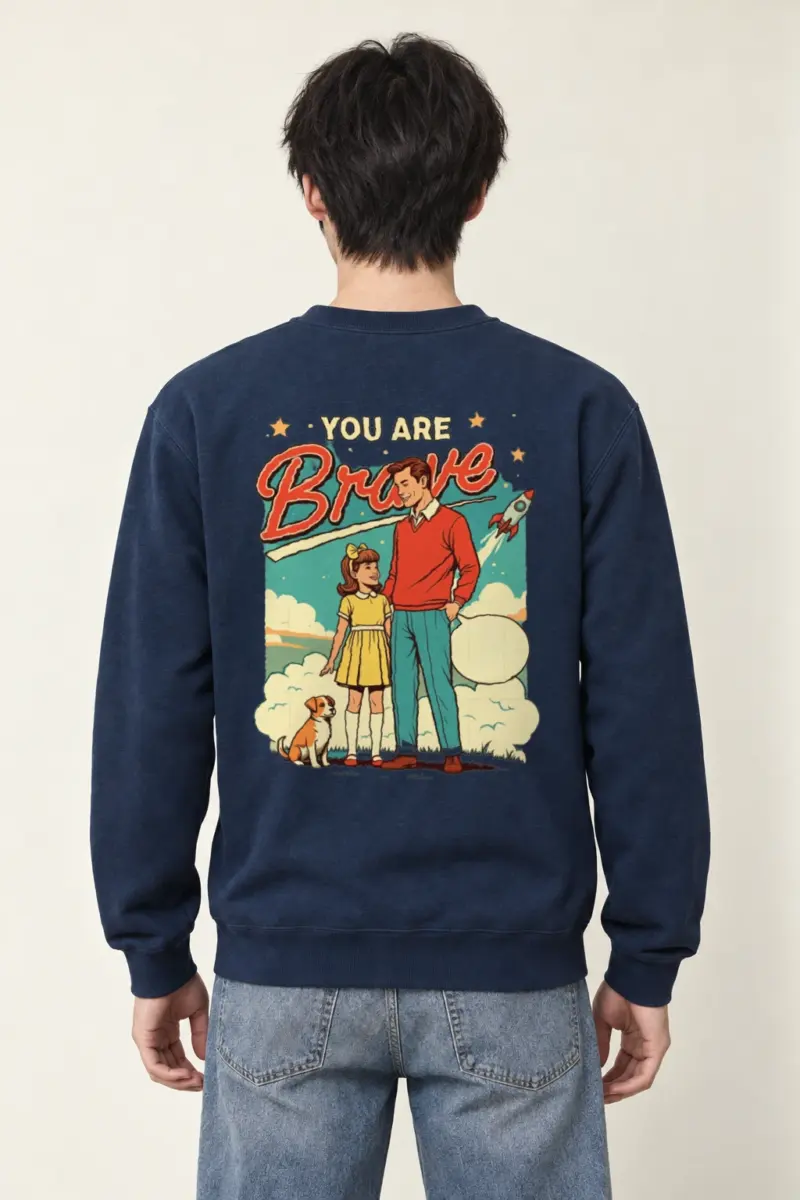 "You Are Brave" Heavy Blend Unisex Crewneck Sweatshirt