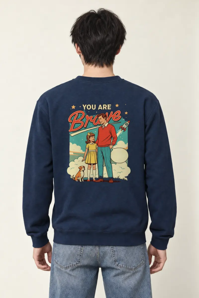 "You Are Brave" Heavy Blend Unisex Crewneck Sweatshirt