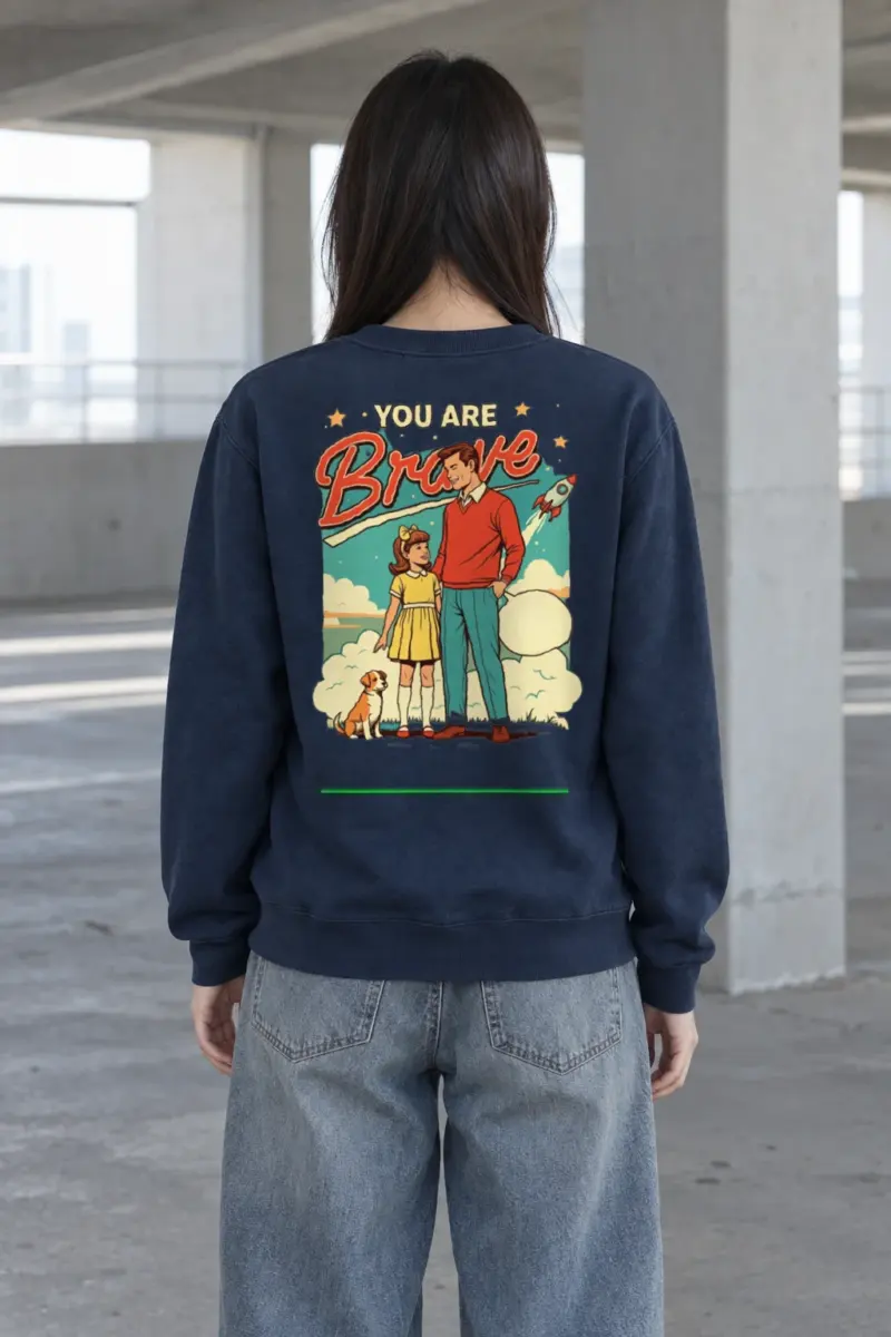 "You Are Brave" Heavy Blend Unisex Crewneck Sweatshirt | Gildan 18000
