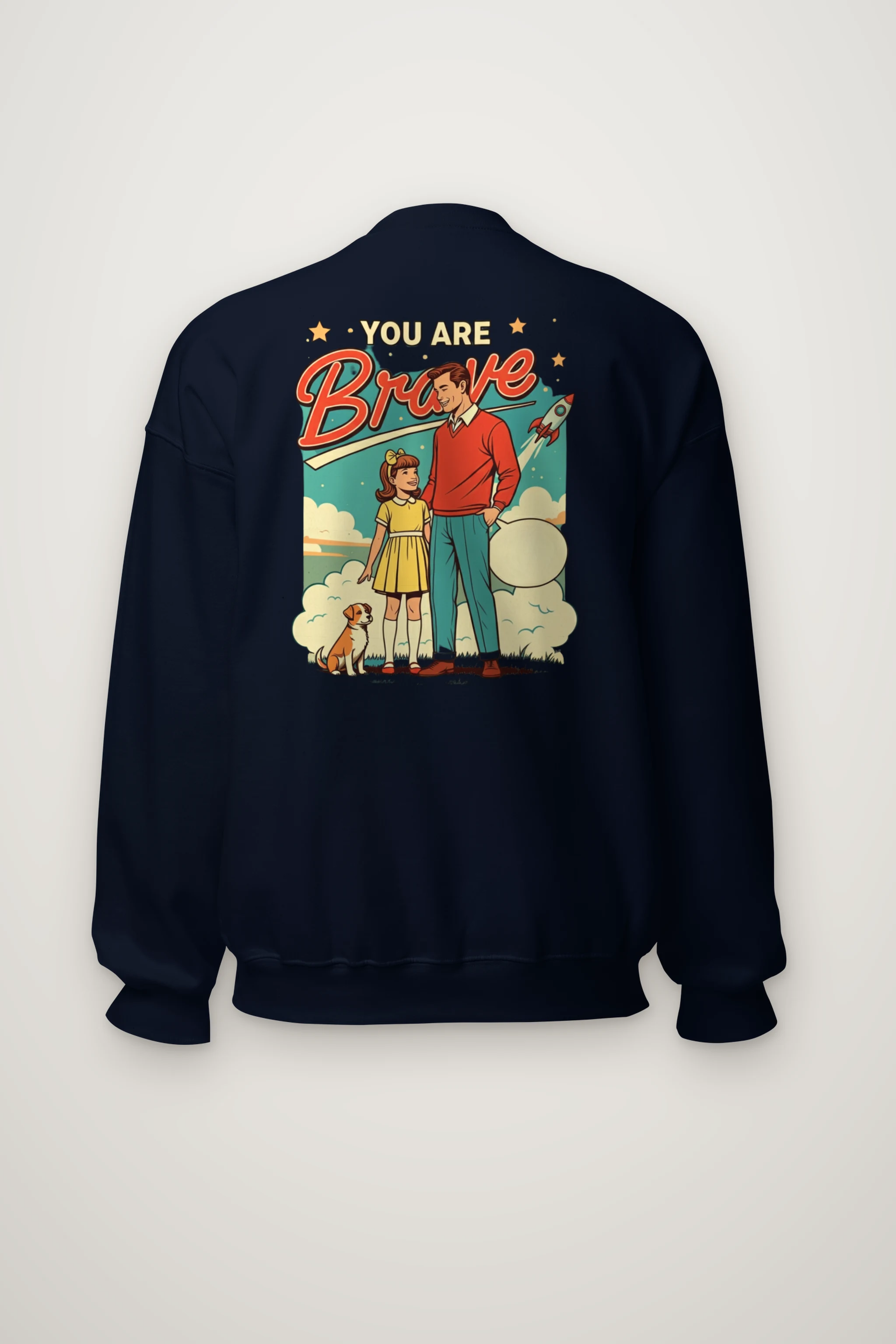 "You Are Brave" Heavy Blend Unisex Crewneck Sweatshirt