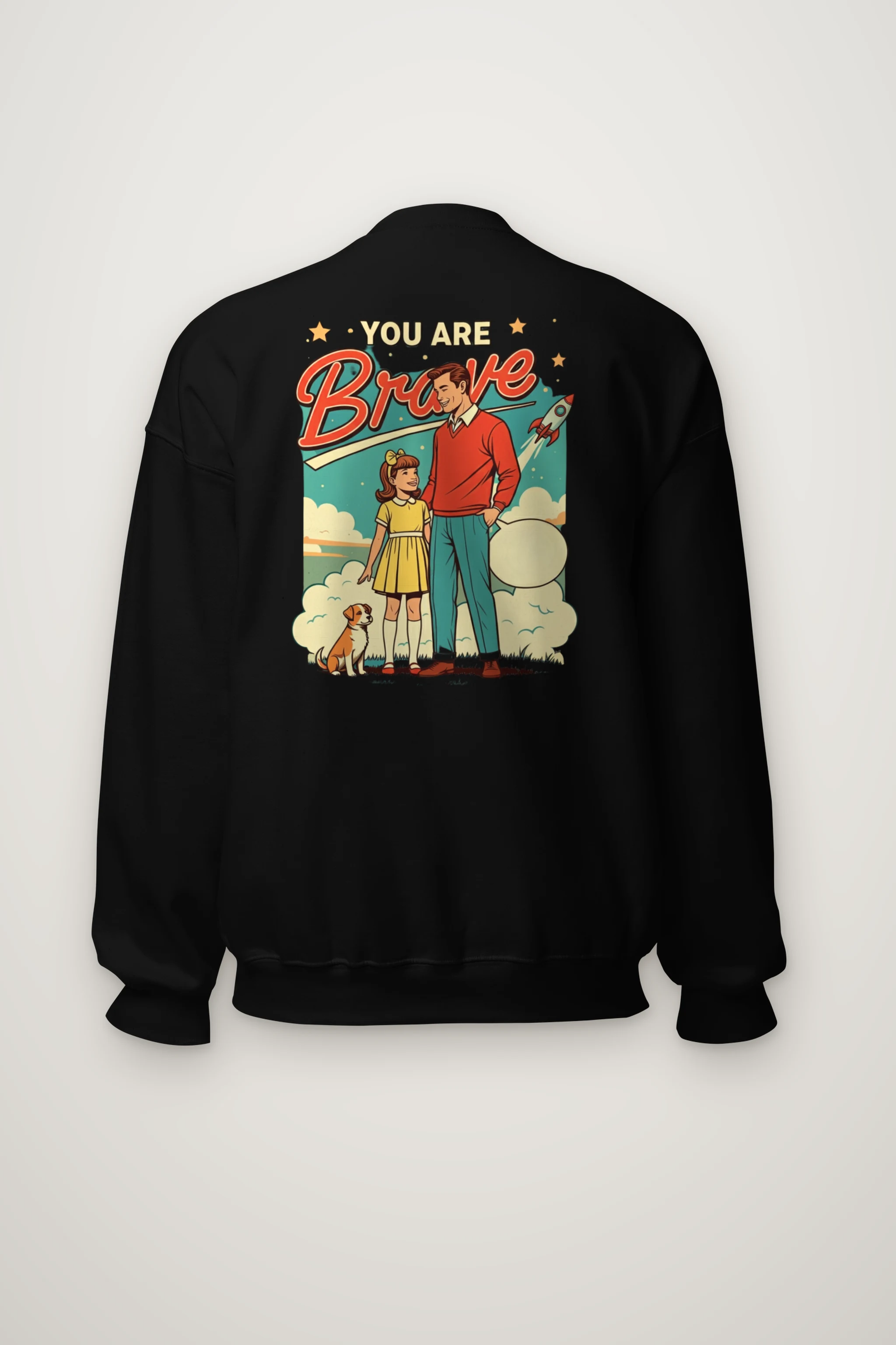 "You Are Brave" Heavy Blend Unisex Crewneck Sweatshirt