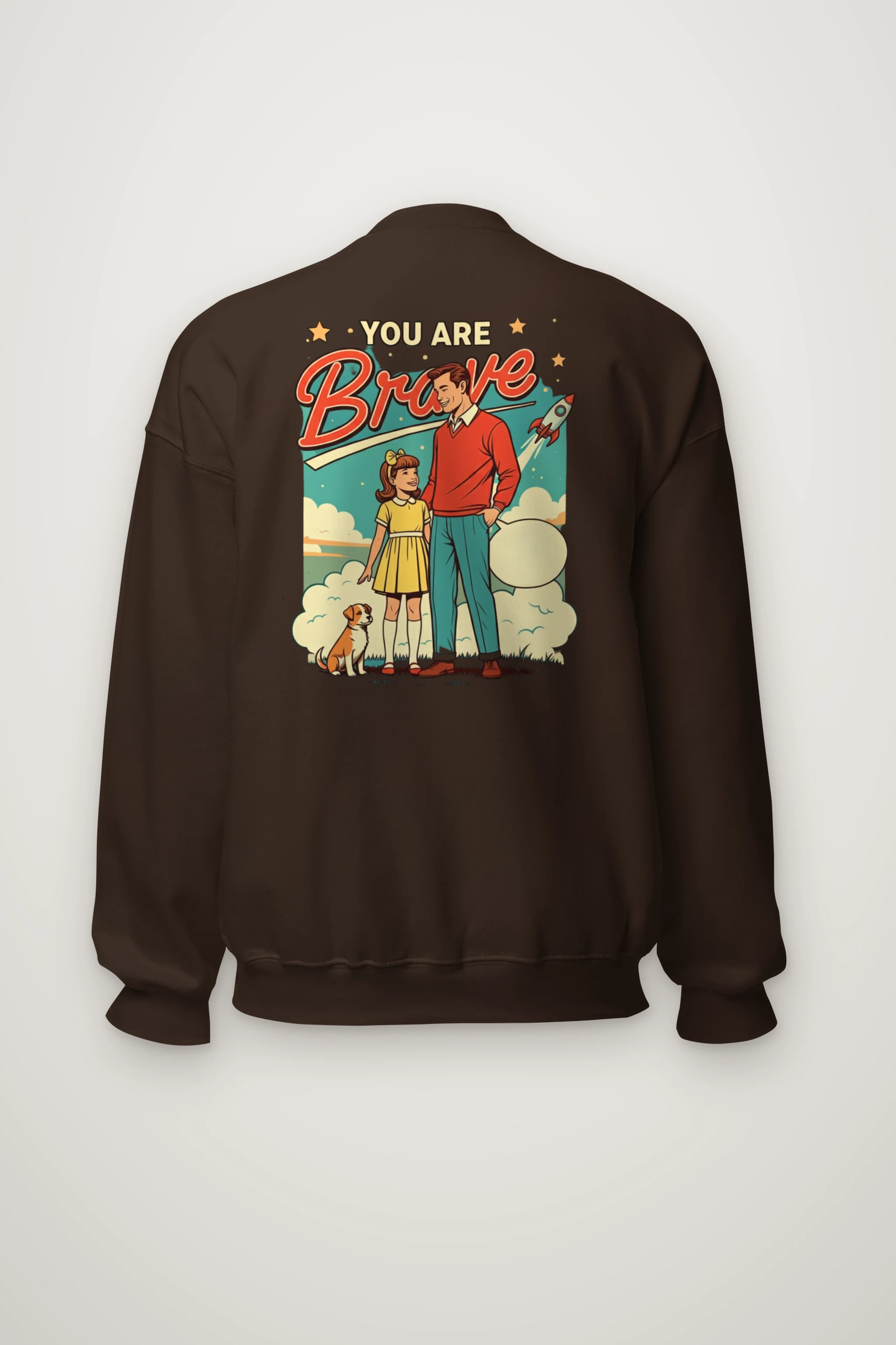 "You Are Brave" Heavy Blend Unisex Crewneck Sweatshirt