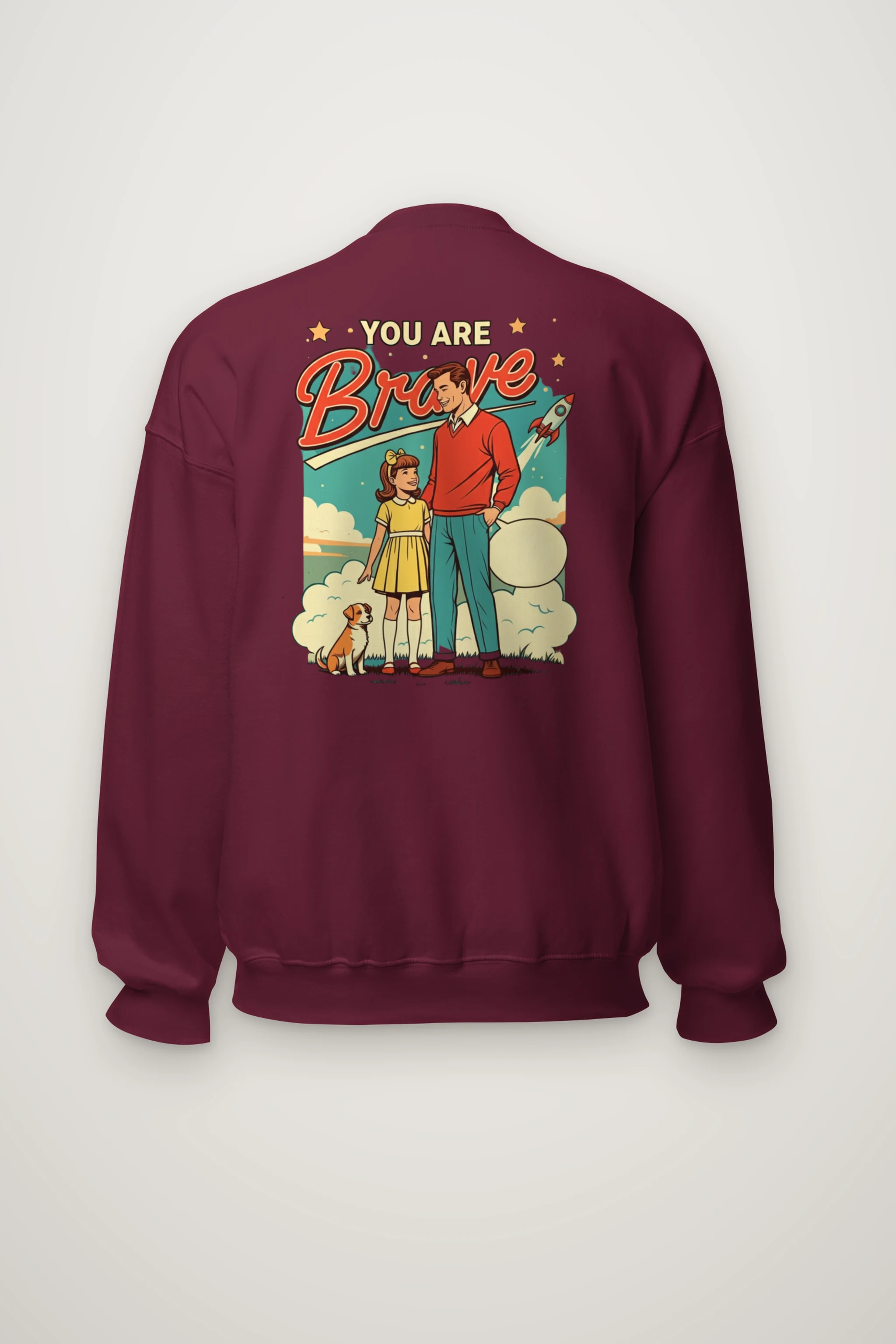 "You Are Brave" Heavy Blend Unisex Crewneck Sweatshirt