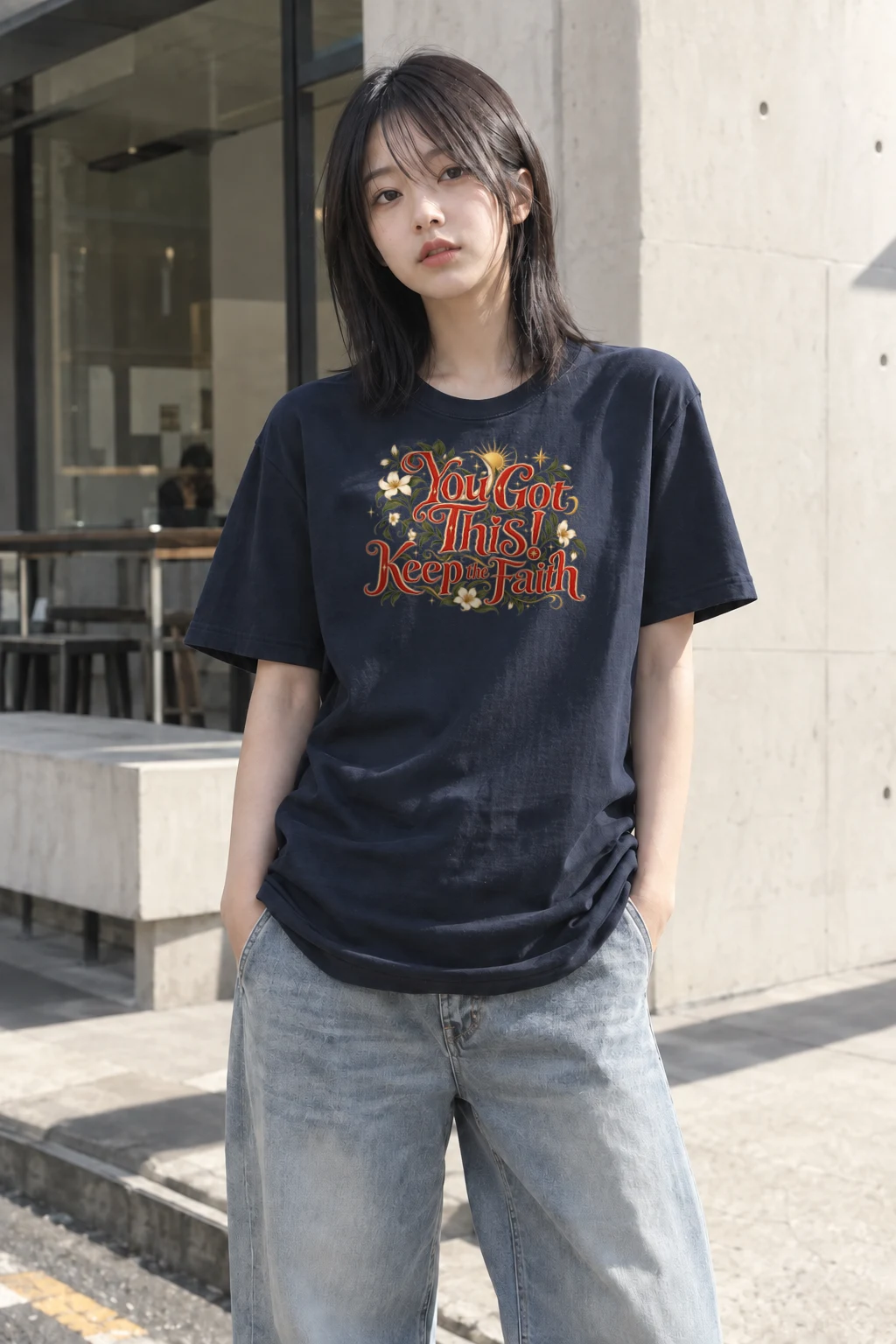 "You Got This" Heavyweight Unisex Crewneck T-shirt | Gildan 5000