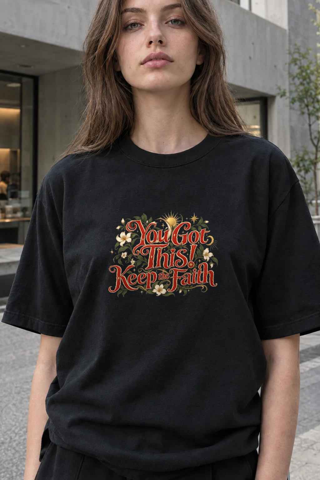 "You Got This" Heavyweight Unisex Crewneck T-shirt | Gildan 5000