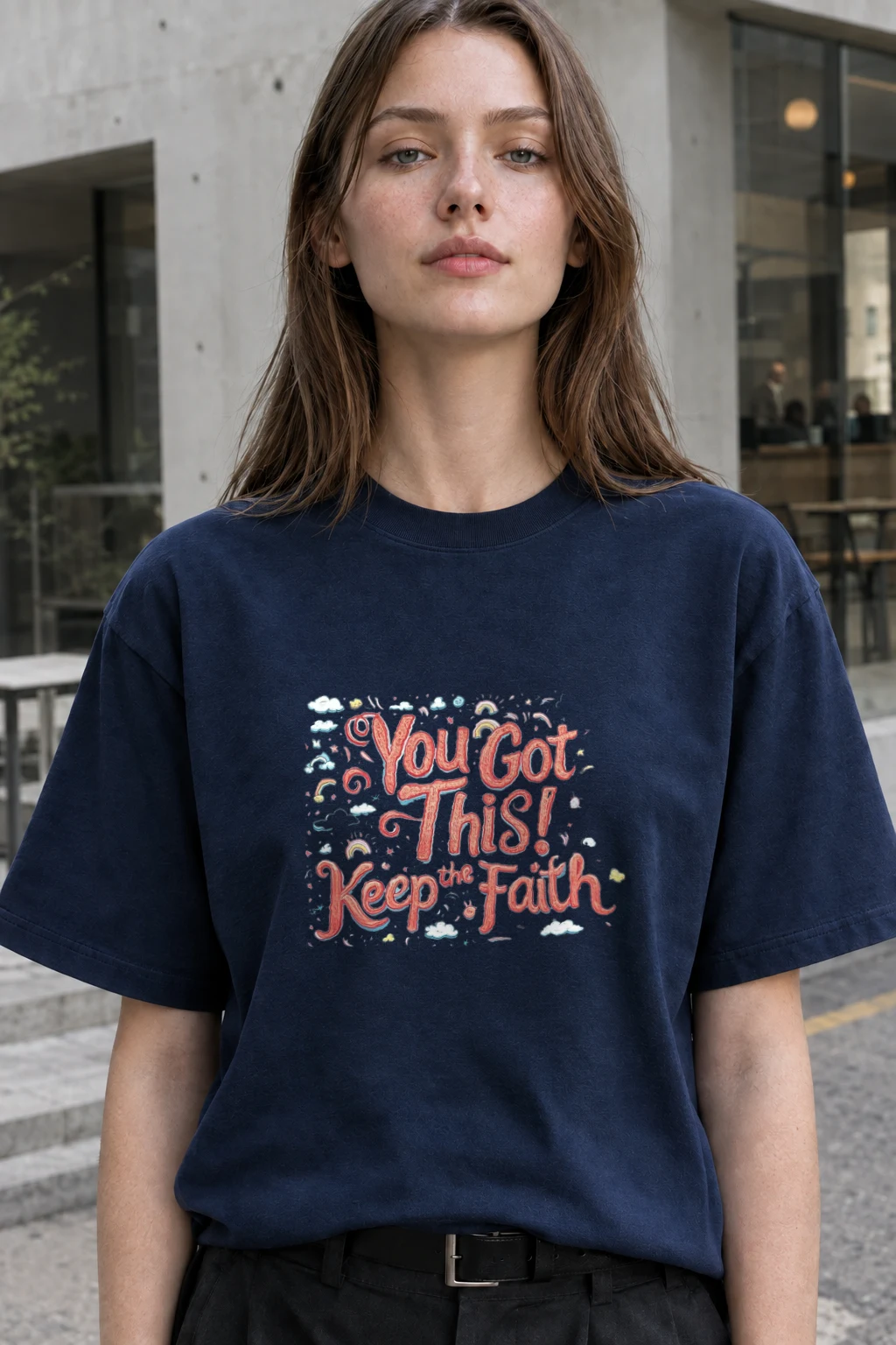 "You Got This" Heavyweight Unisex Crewneck T-shirt | Gildan 5000