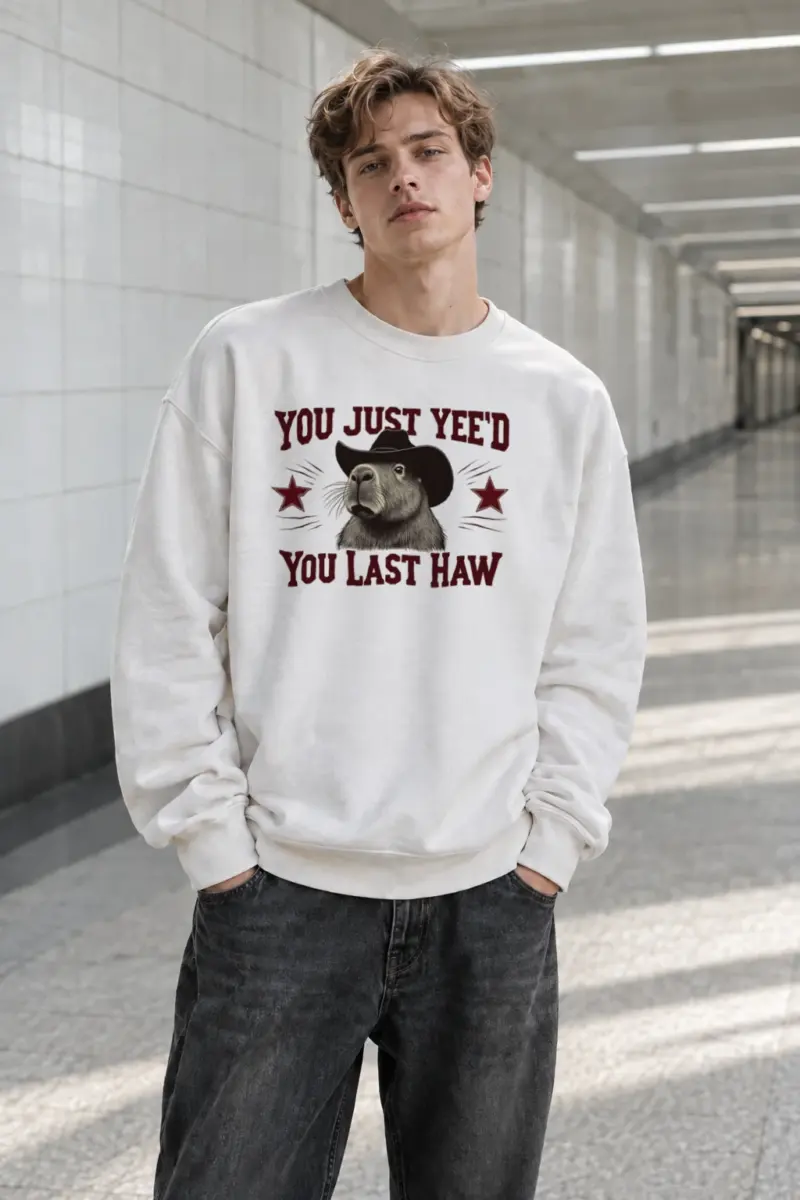 “You Just Yee’d” Heavy Blend Unisex Crewneck Sweatshirt | Gildan 18000