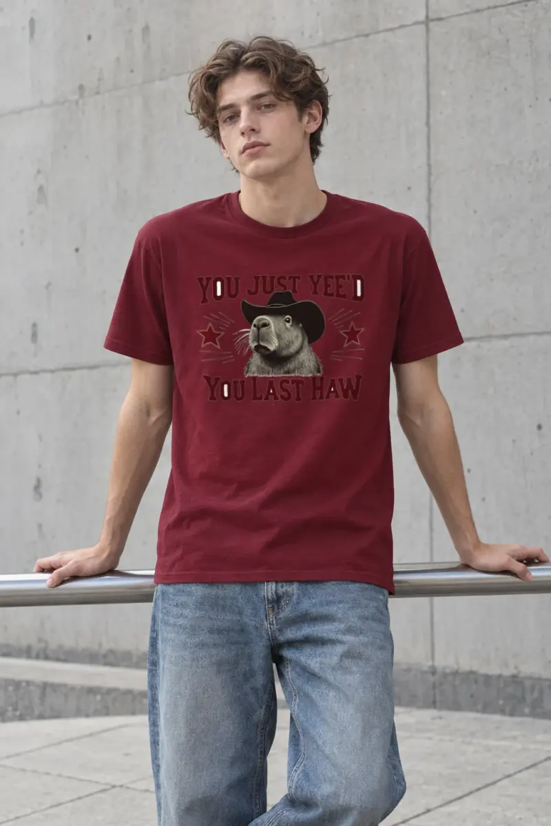 "You Just Yee'd" Heavyweight Unisex Crewneck T-shirt