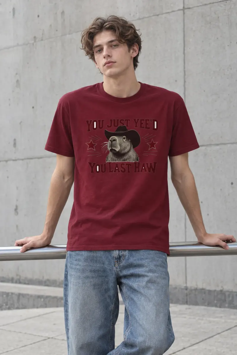 "You Just Yee'd" Heavyweight Unisex Crewneck T-shirt