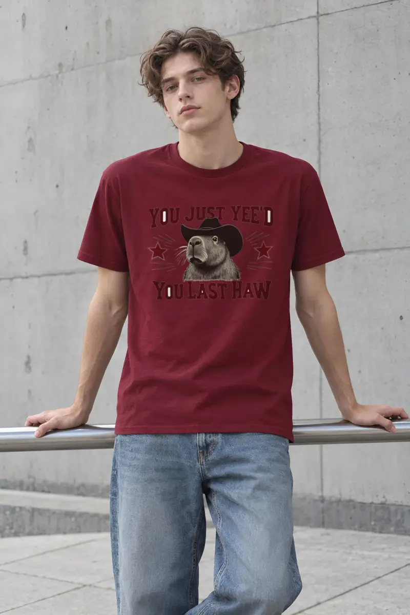 "You Just Yee'd" Heavyweight Unisex Crewneck T-shirt