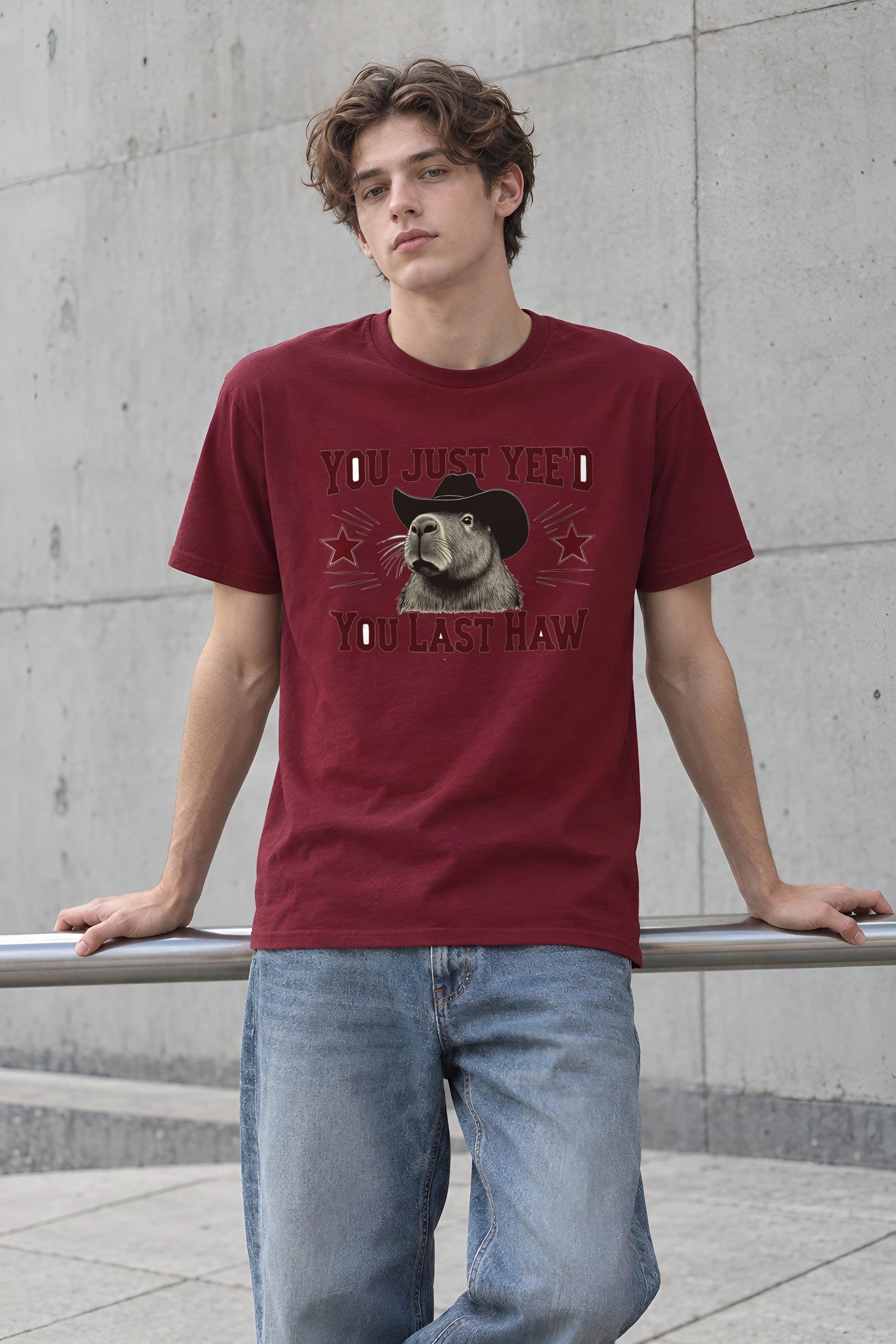 "You Just Yee'd" Heavyweight Unisex Crewneck T-shirt