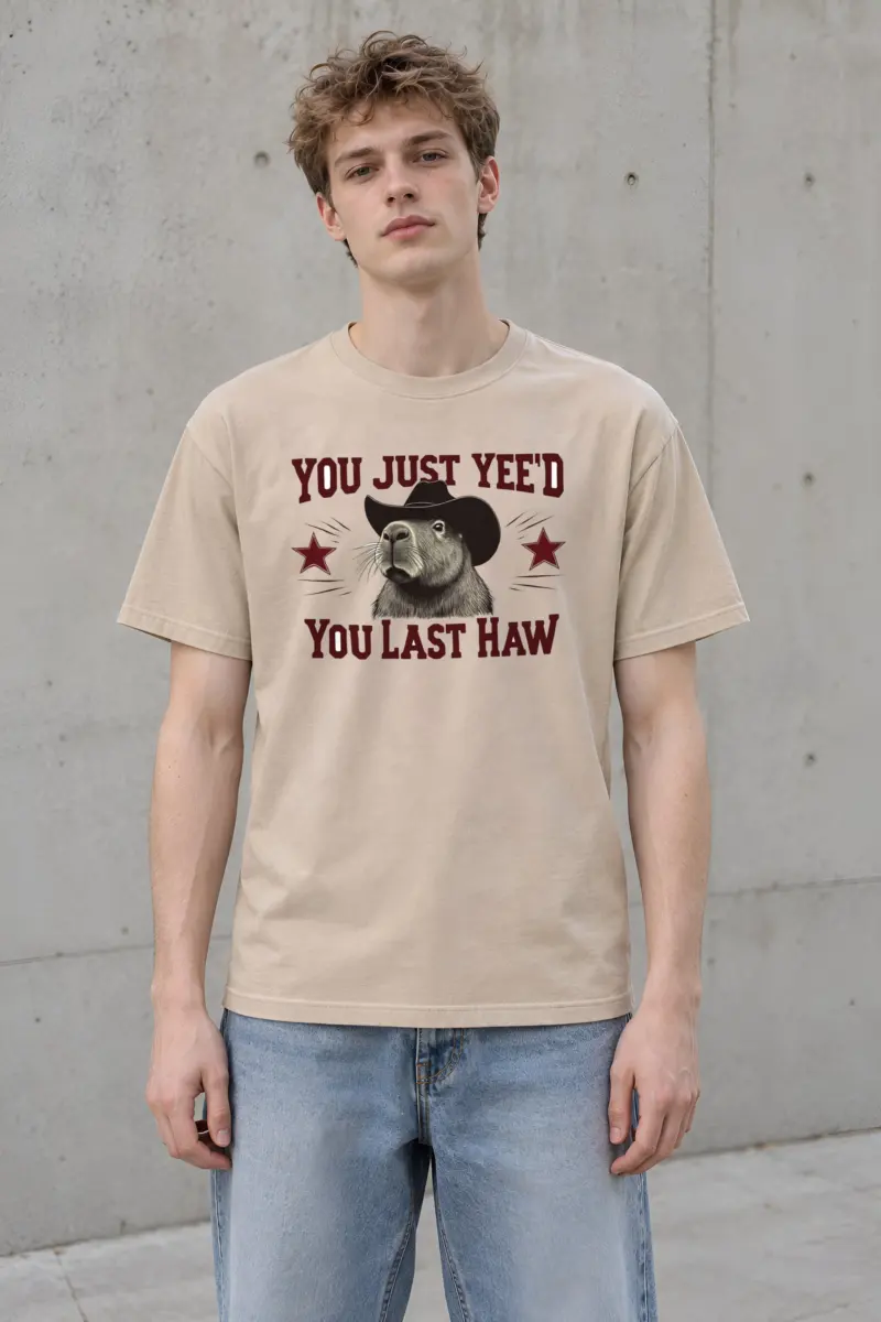 "You Just Yee'd" Heavyweight Unisex Crewneck T-shirt