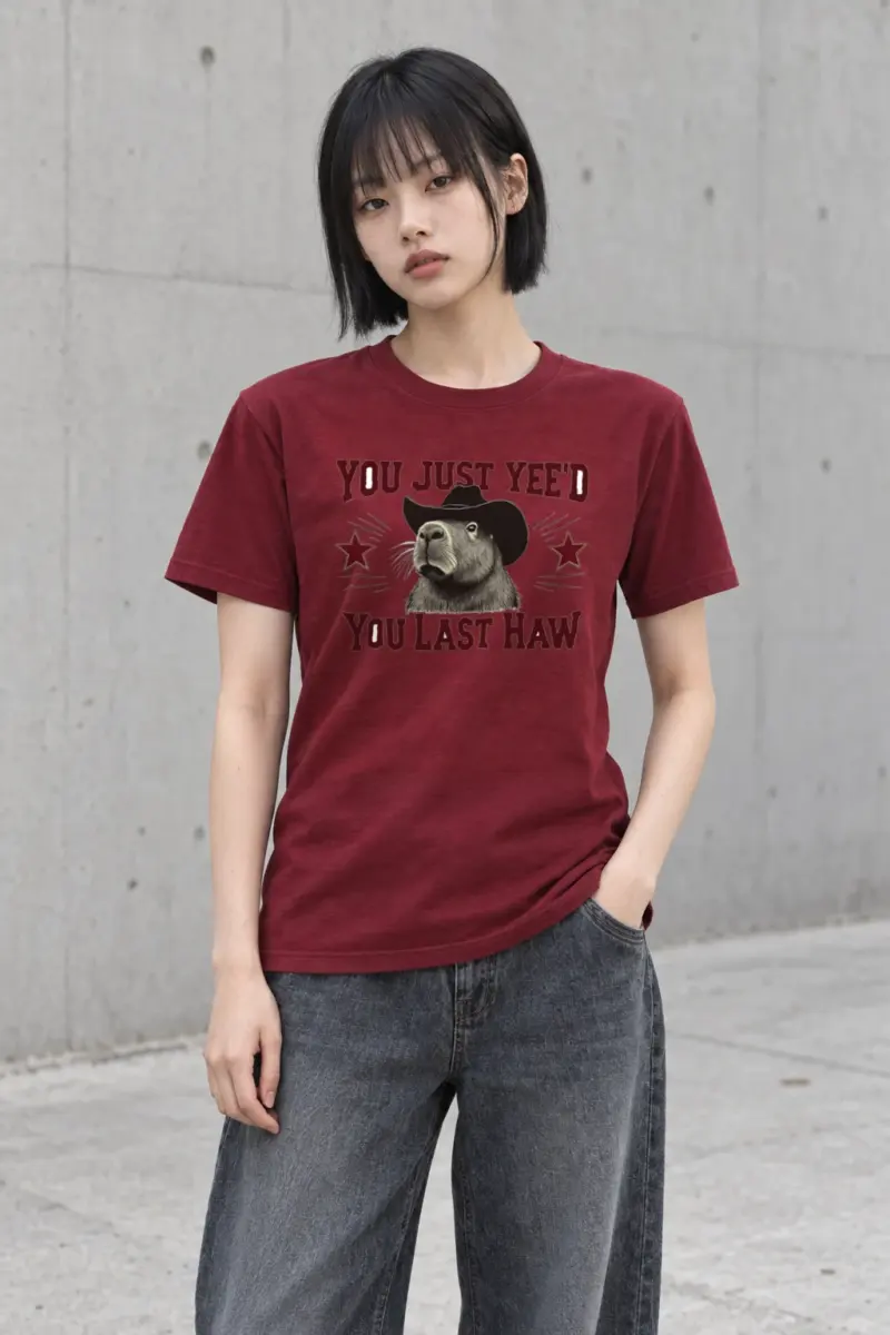 "You Just Yee'd" Heavyweight Unisex Crewneck T-shirt