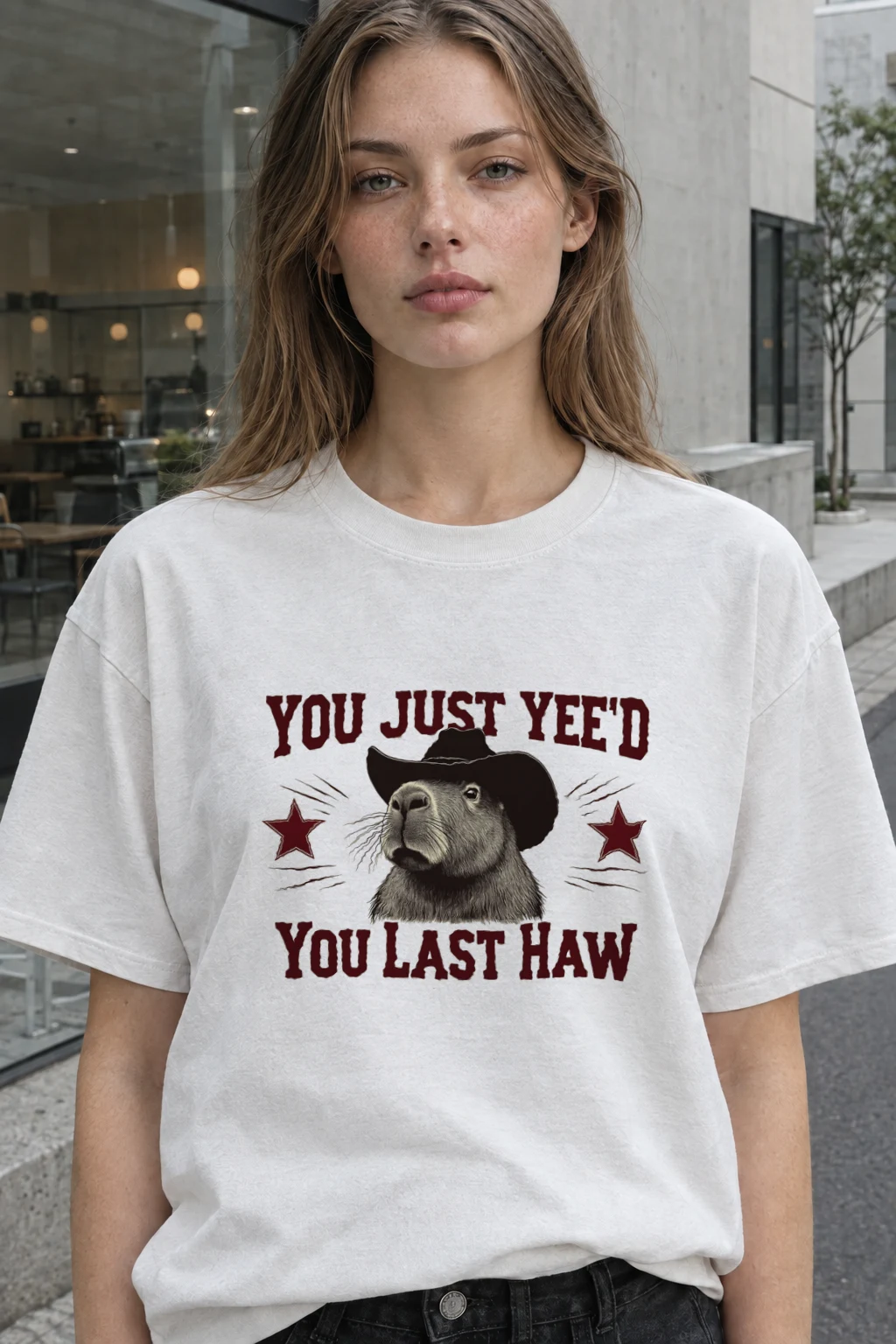 "You Just Yee'd" Heavyweight Unisex Crewneck T-shirt | Gildan 5000