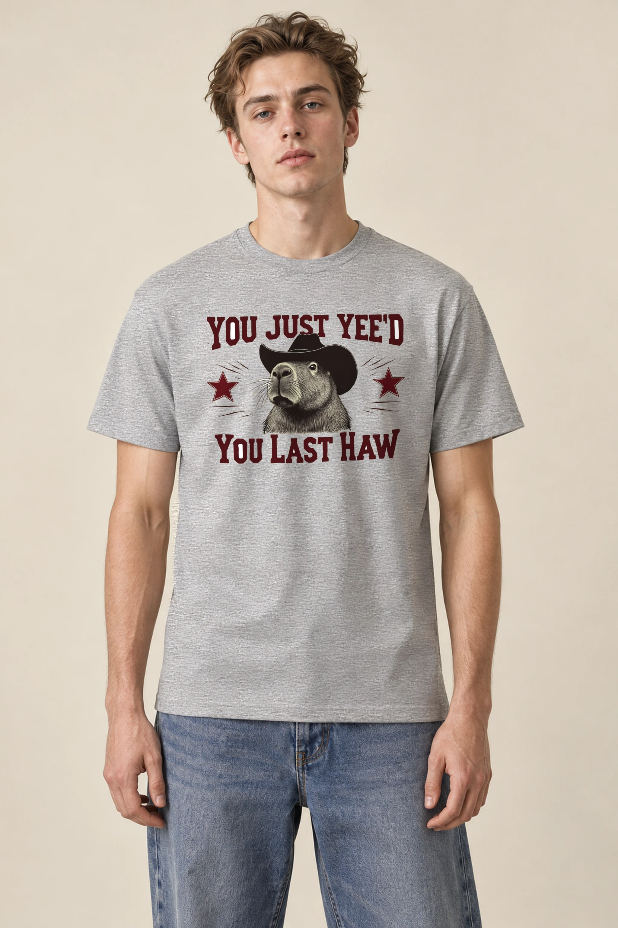 "You Just Yee'd" Heavyweight Unisex Crewneck T-shirt