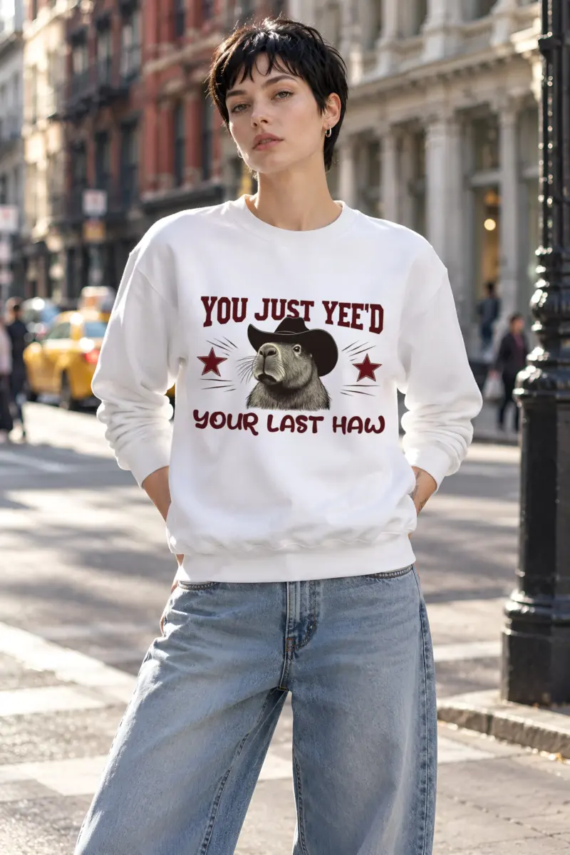 "You Just Yee’d Your Last Haw" Heavy Blend Unisex Crewneck Sweatshirt