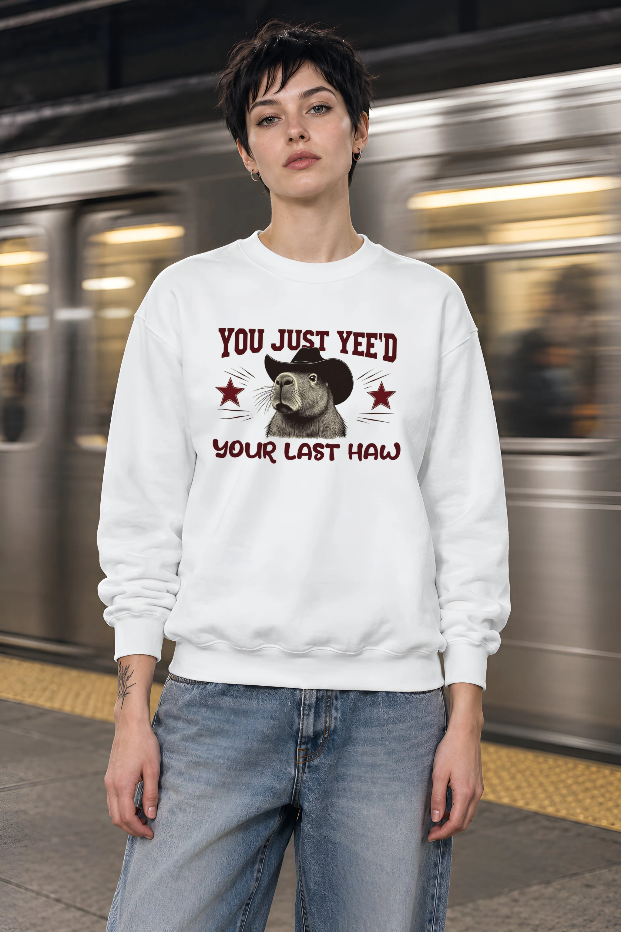 "You Just Yee’d Your Last Haw" 1 Crewneck Sweatshirt