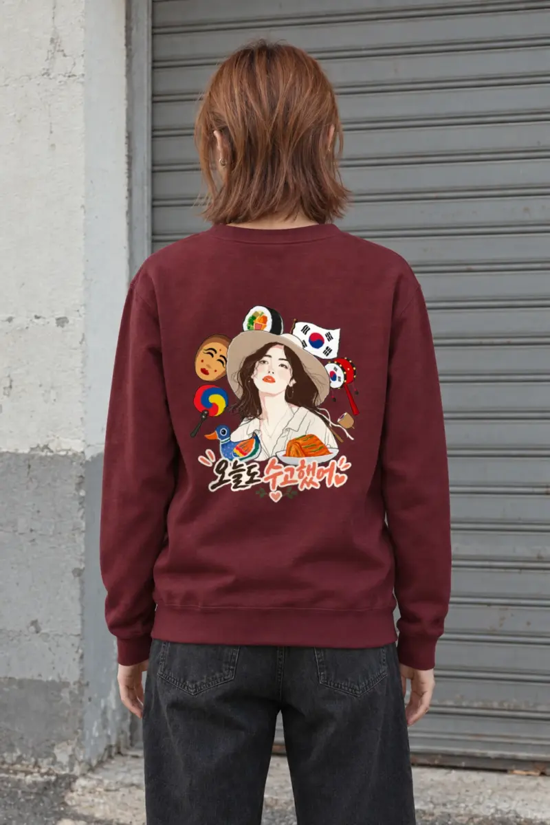 "You Worked Hard Today" Heavy Blend Unisex Crewneck Sweatshirt