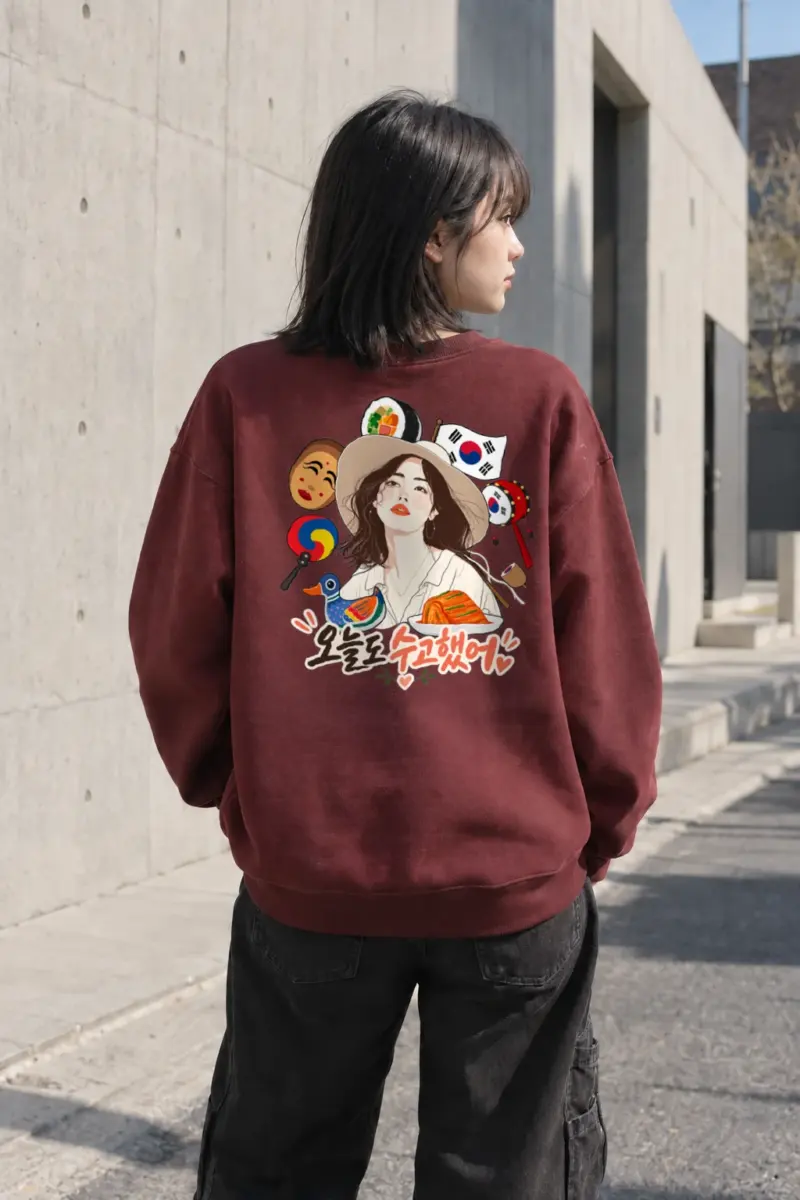 "You Worked Hard Today" Heavy Blend Unisex Crewneck Sweatshirt