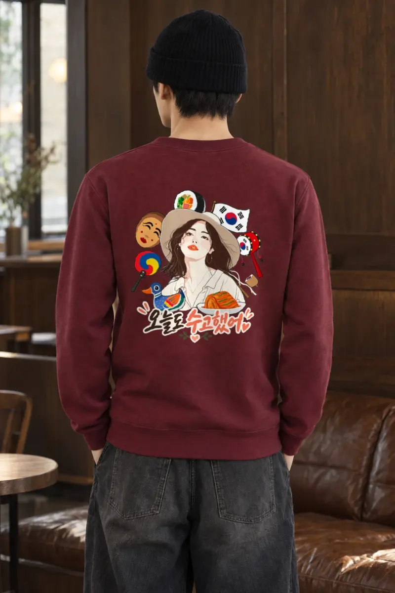 "You Worked Hard Today" Heavy Blend Unisex Crewneck Sweatshirt