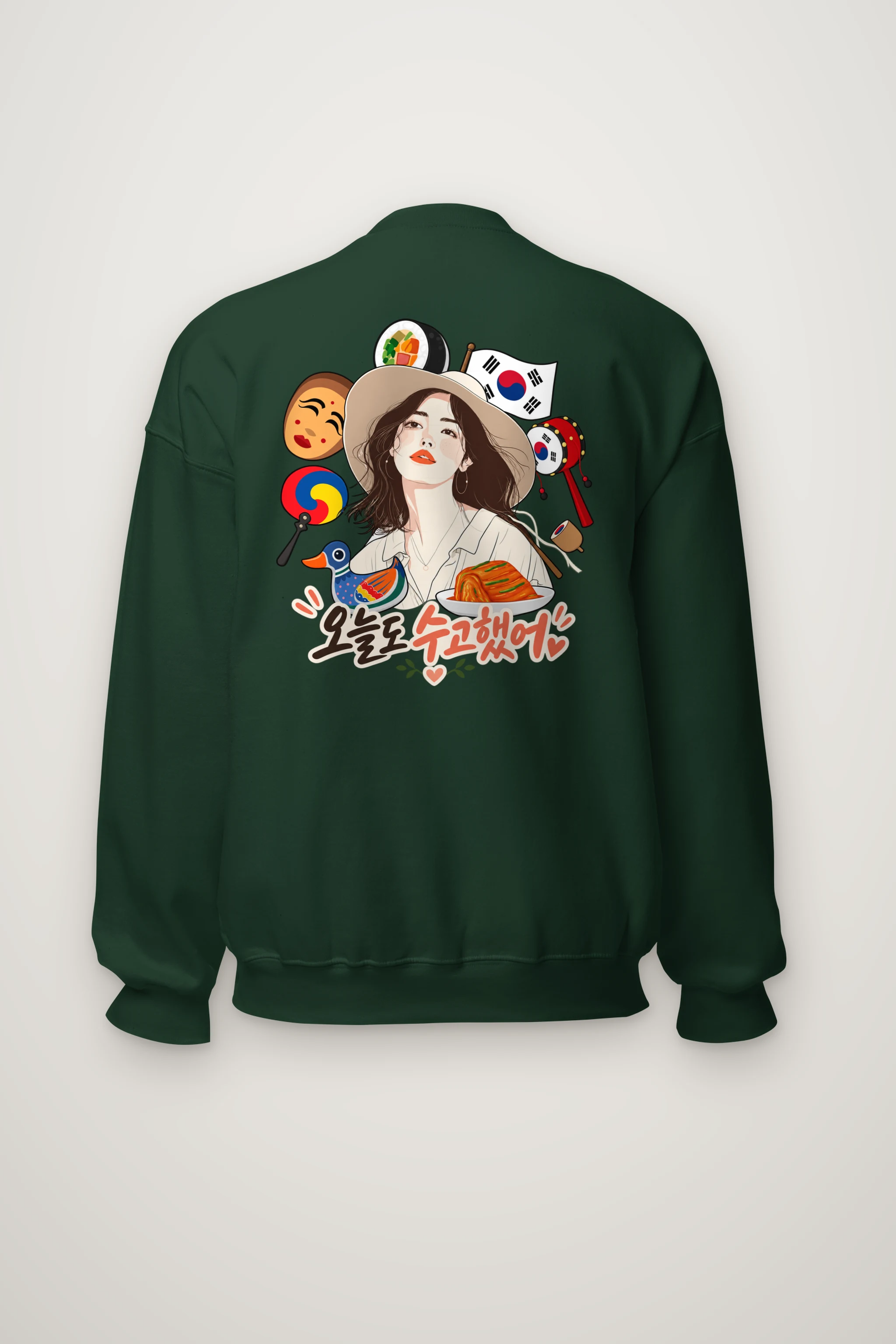 "You Worked Hard Today" Heavy Blend Unisex Crewneck Sweatshirt