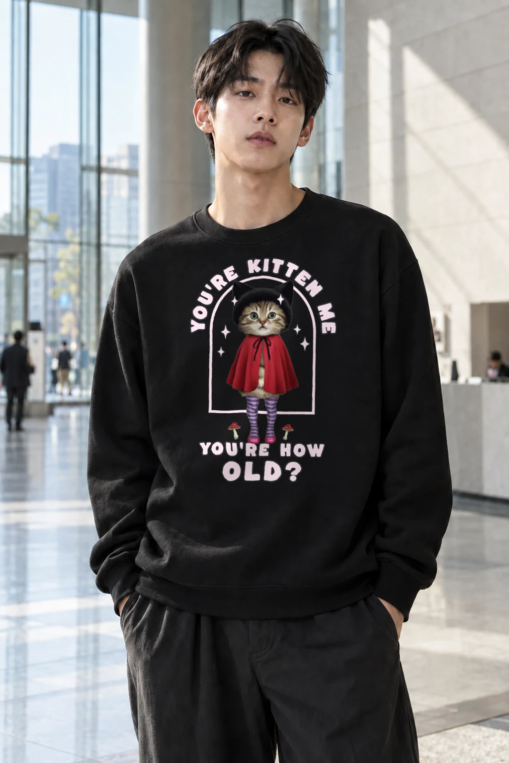 "You're Kitten Me" Heavy Blend Unisex Crewneck Sweatshirt | Gildan 18000