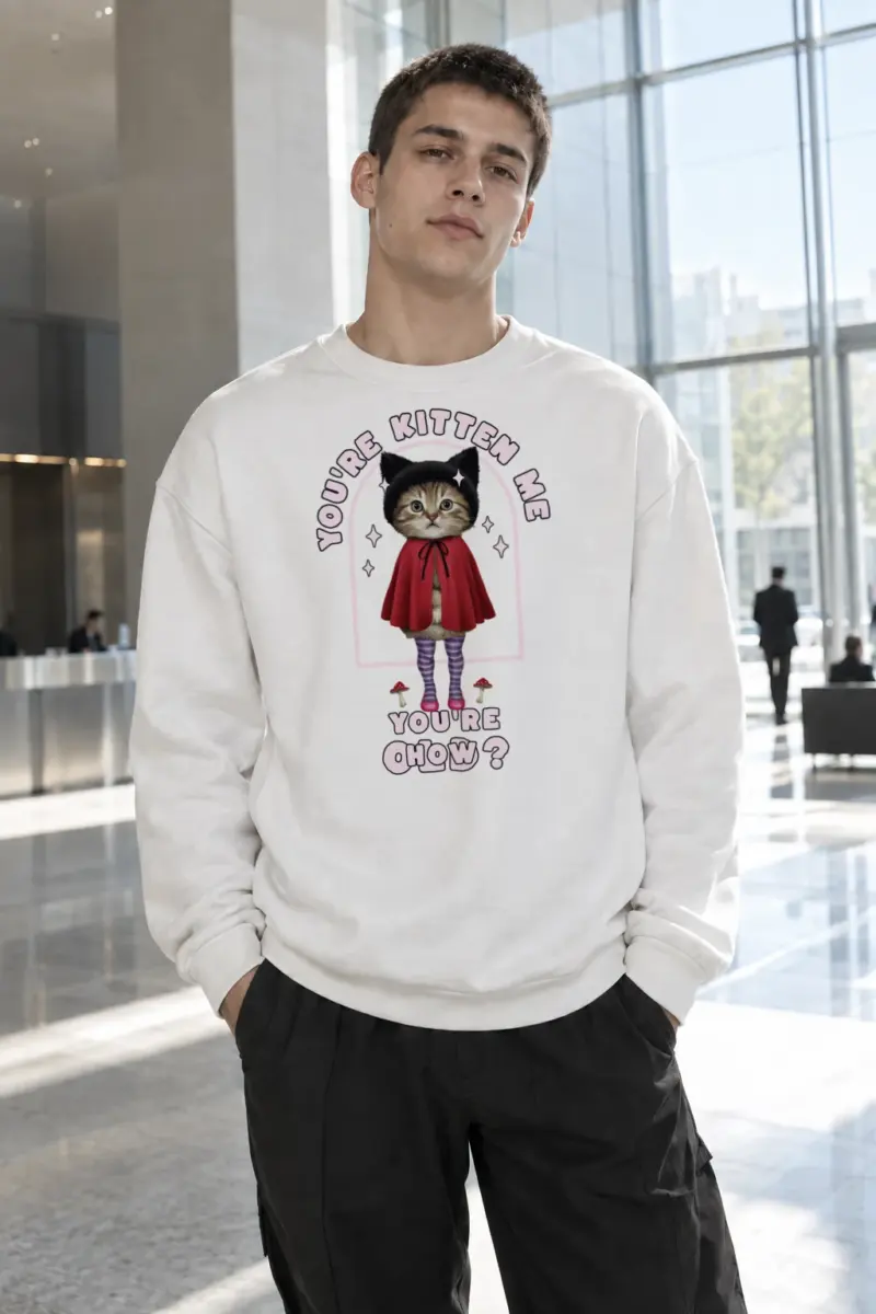 "You're Kitten Me" Heavy Blend Unisex Crewneck Sweatshirt | Gildan 18000