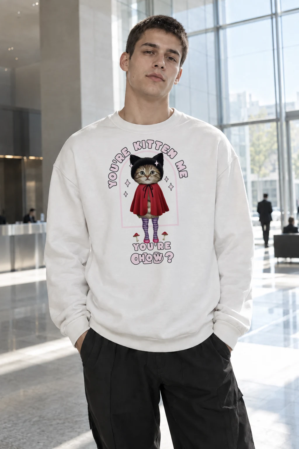 "You're Kitten Me" Heavy Blend Unisex Crewneck Sweatshirt | Gildan 18000