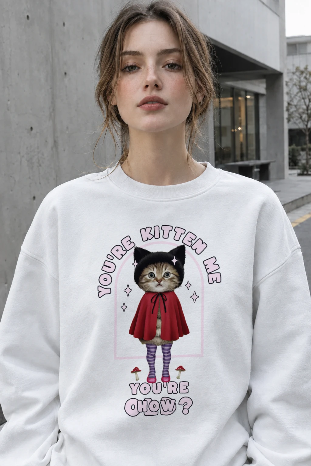 "You're Kitten Me" Heavy Blend Unisex Crewneck Sweatshirt | Gildan 18000