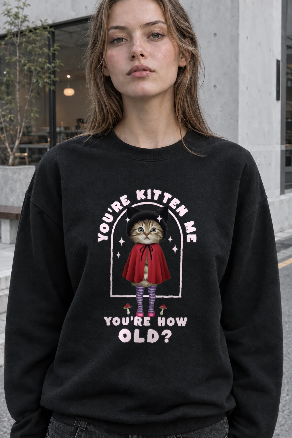 "You're Kitten Me" Heavy Blend Unisex Crewneck Sweatshirt | Gildan 18000