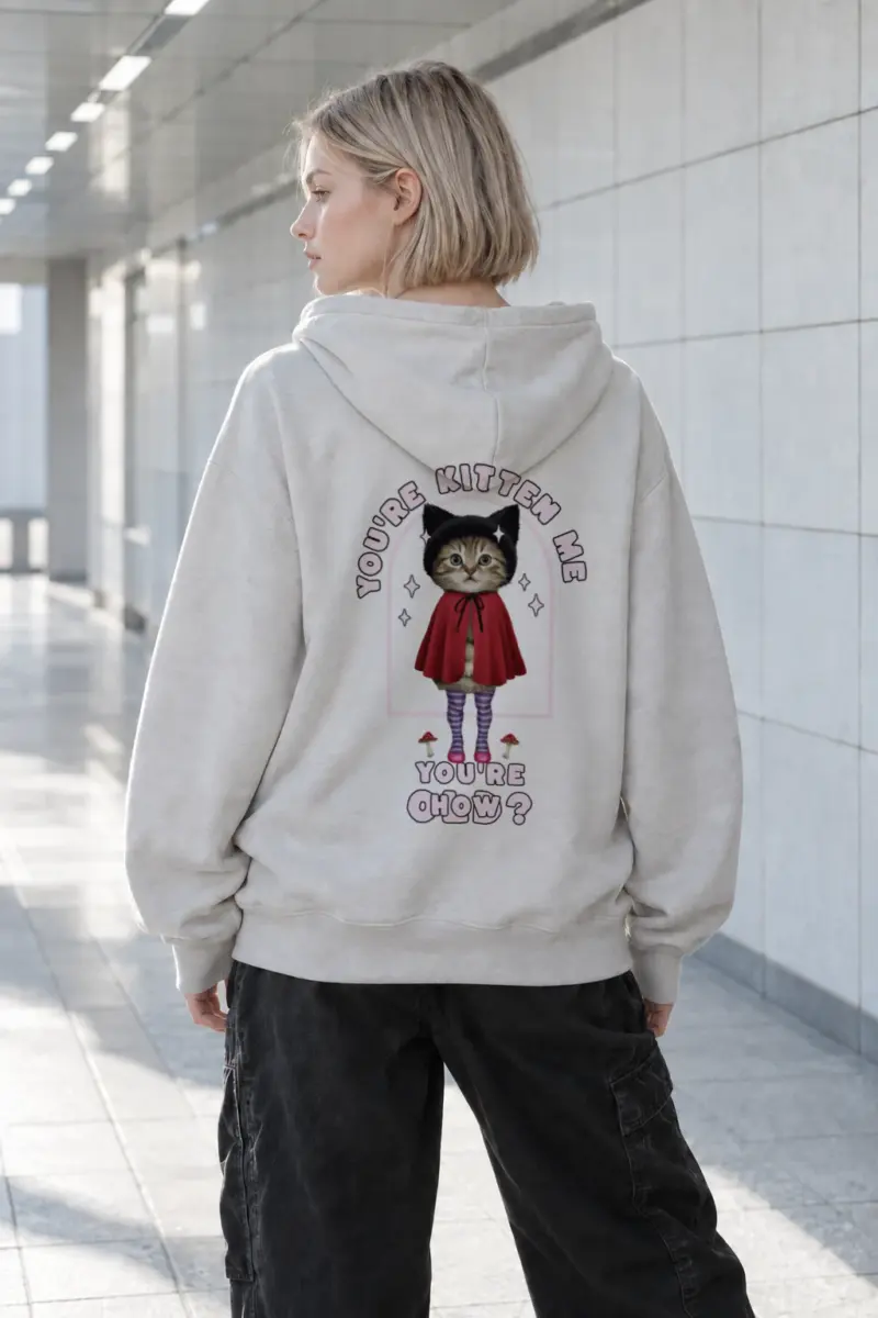 “You’re Kitten Me” Heavy Blend Unisex Pullover Hoodie | Gildan 18500