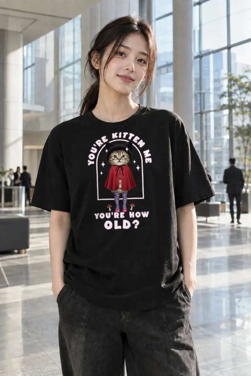 “You’re Kitten Me” Heavyweight Unisex Crewneck T-shirt | Gildan 5000