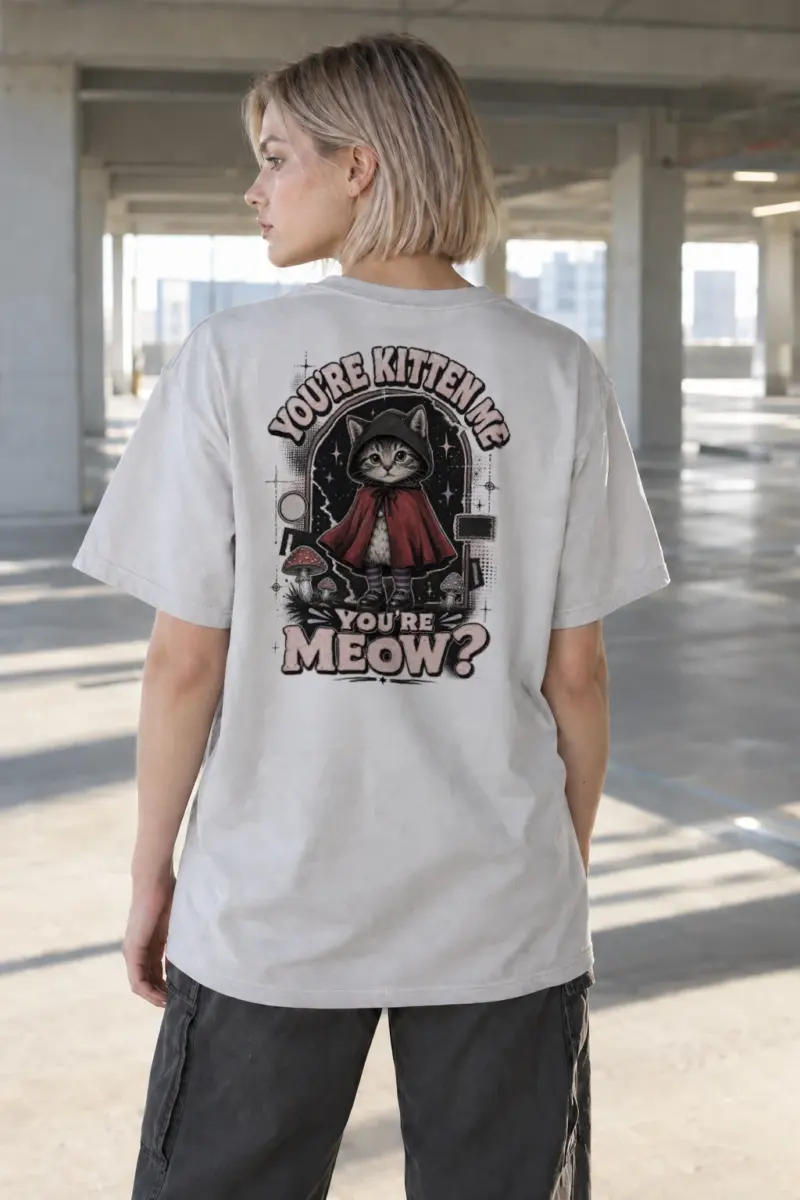 “You’re Kitten Me” Heavyweight Unisex Crewneck T-shirt | Gildan 5000