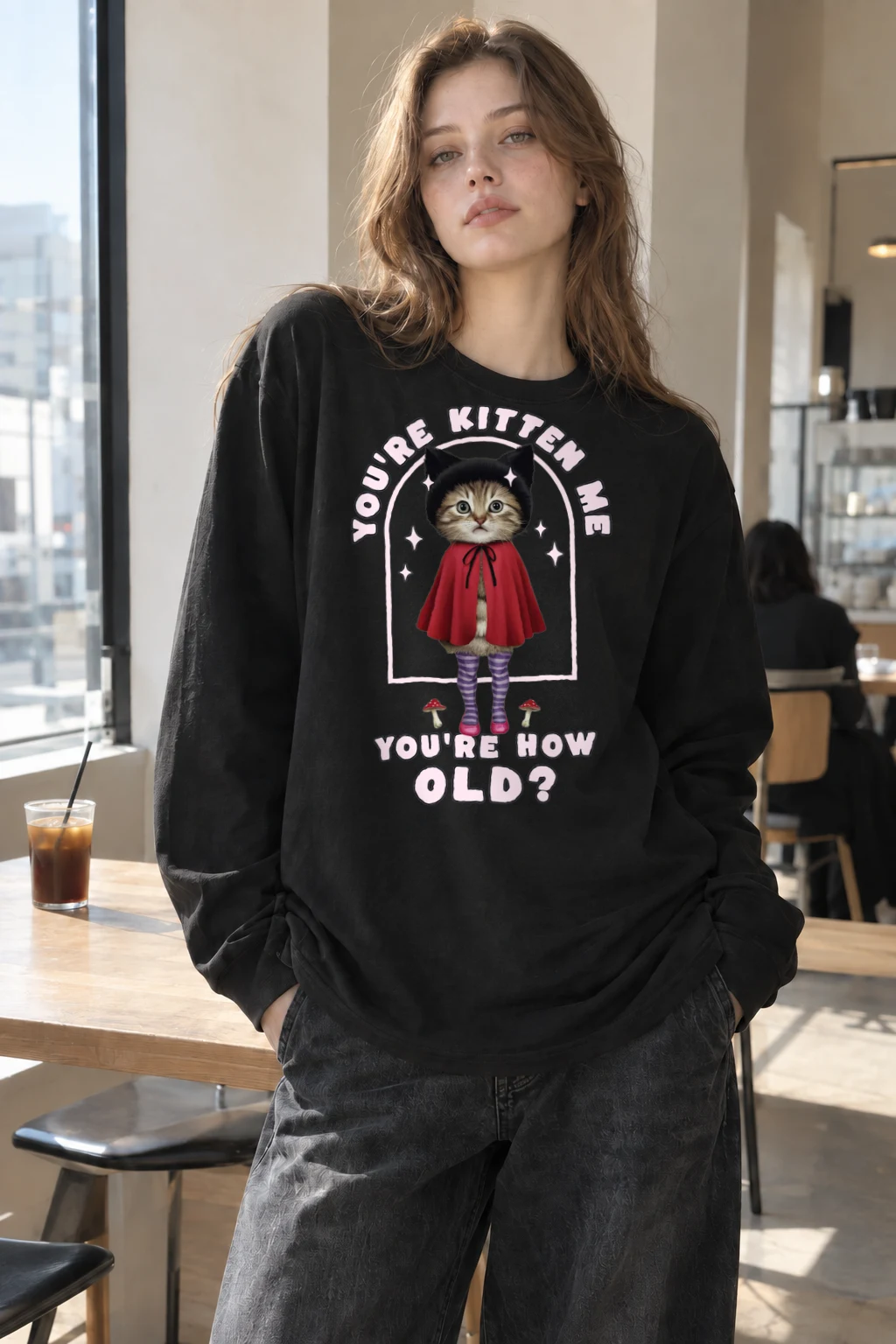 "You're Kitten Me" Unisex Longsleeve T-shirt | Gildan 2400