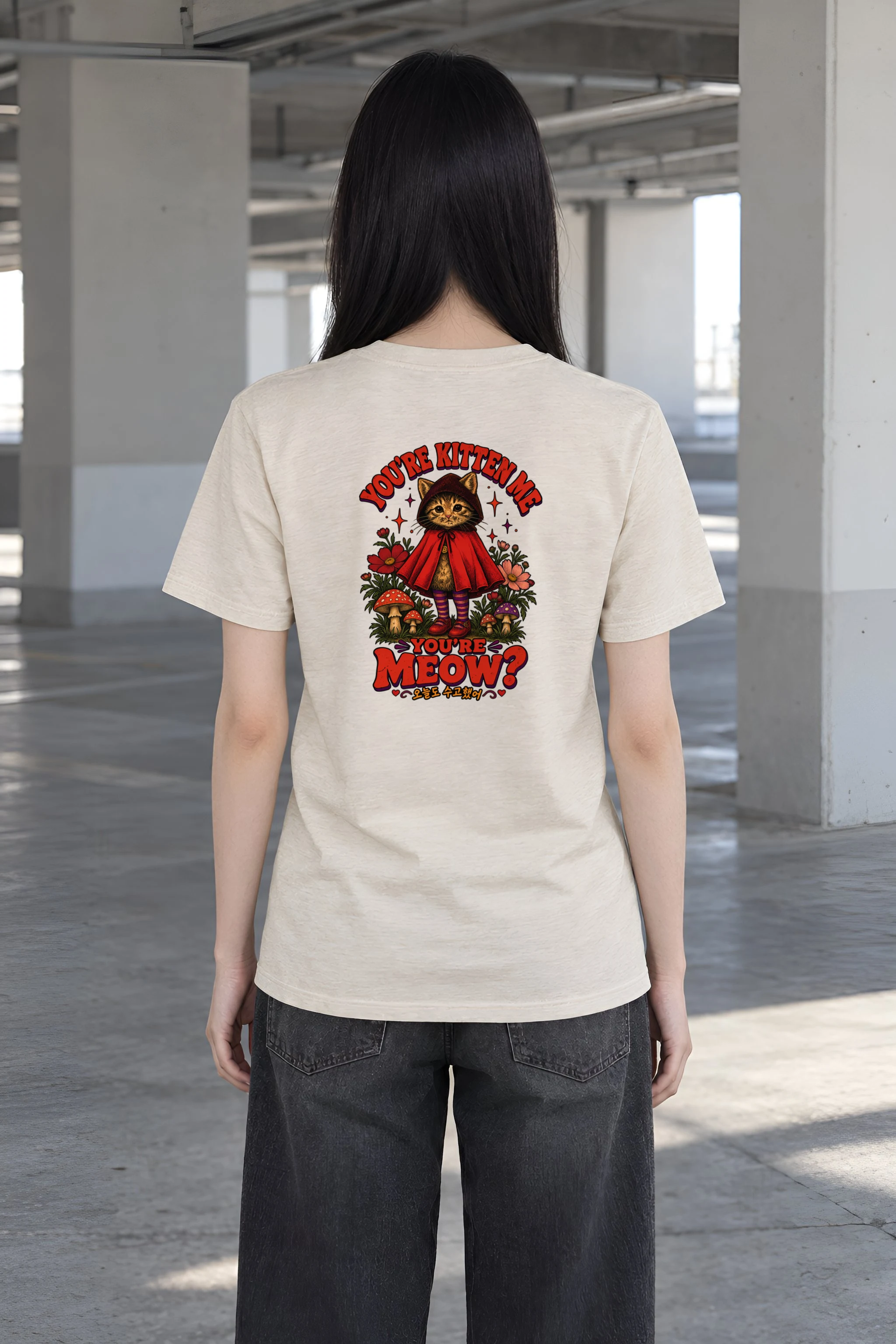 "You're Kitten Meow" Heavyweight Unisex Crewneck T-shirt