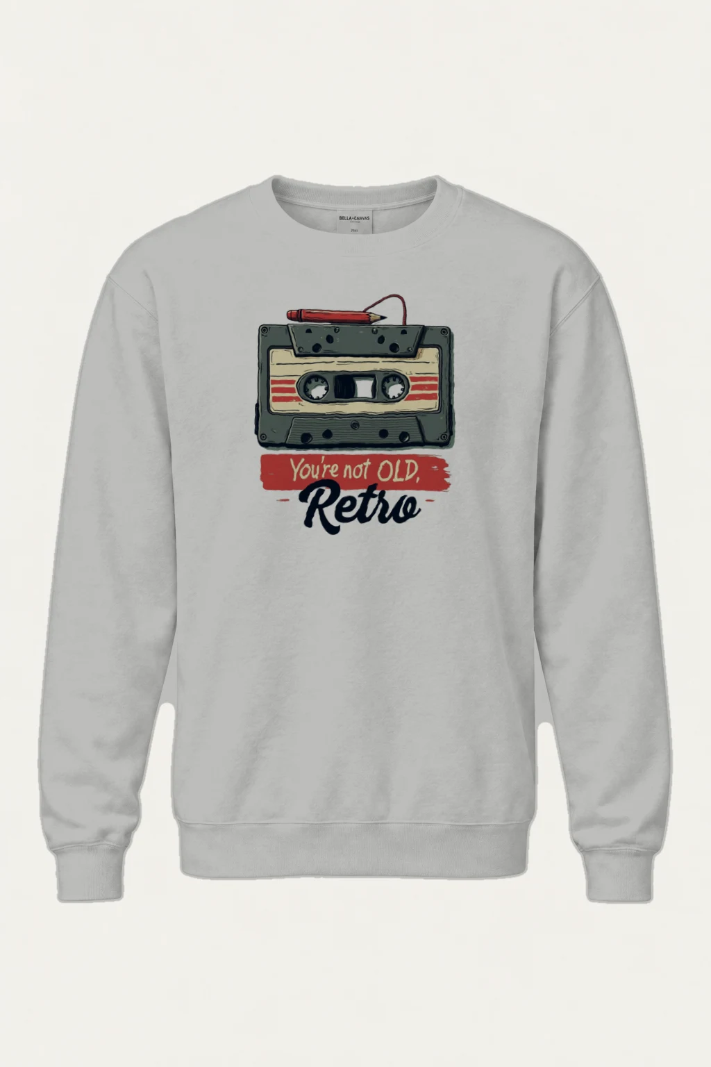 "You're Not Old, Retro" Heavy Blend Unisex Crewneck Sweatshirt | Gildan 18000