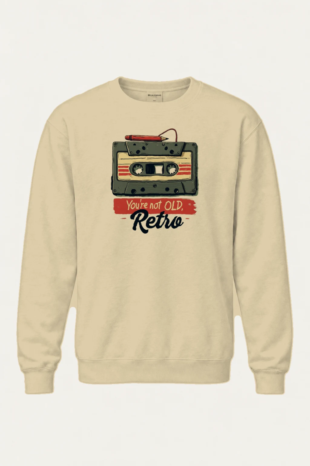 "You're Not Old, Retro" Heavy Blend Unisex Crewneck Sweatshirt | Gildan 18000