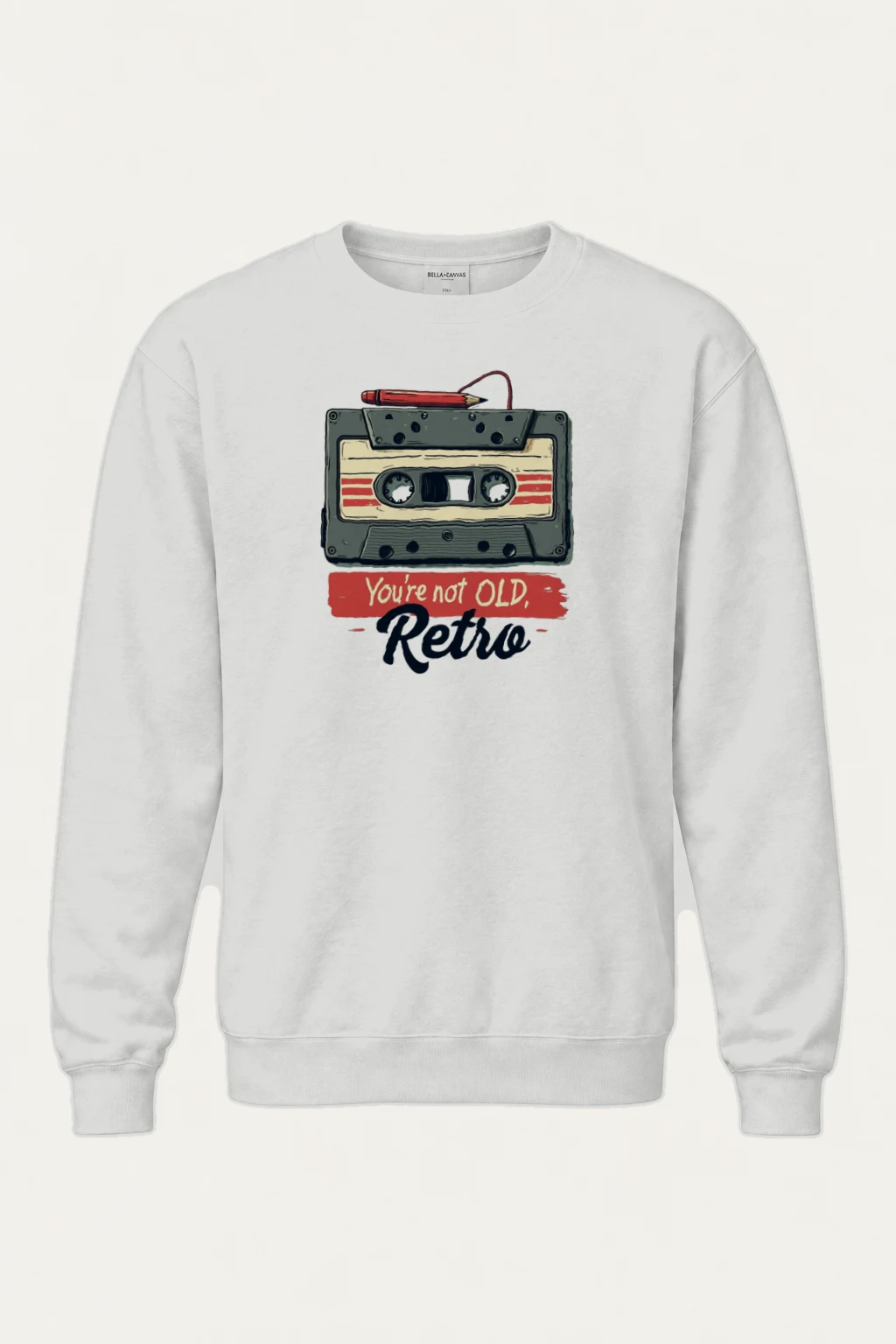 "You're Not Old, Retro" Heavy Blend Unisex Crewneck Sweatshirt | Gildan 18000