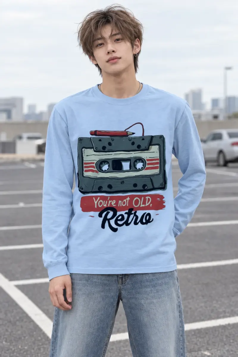 "You're Not Old, Retro" Unisex Longsleeve T-shirt