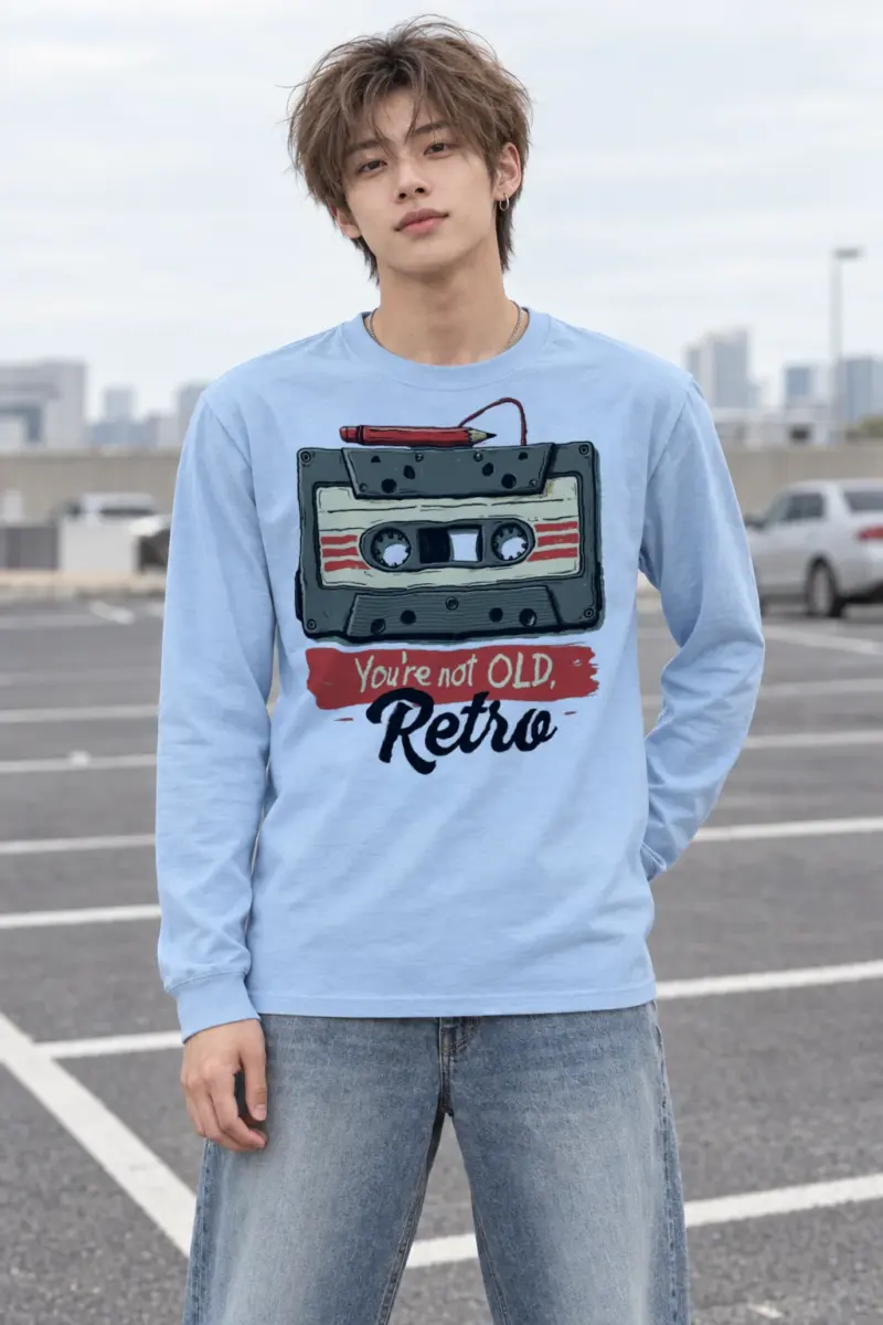 "You're Not Old, Retro" Unisex Longsleeve T-shirt
