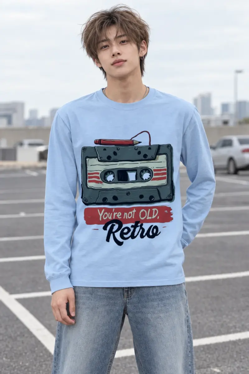 "You're Not Old, Retro" Unisex Longsleeve T-shirt