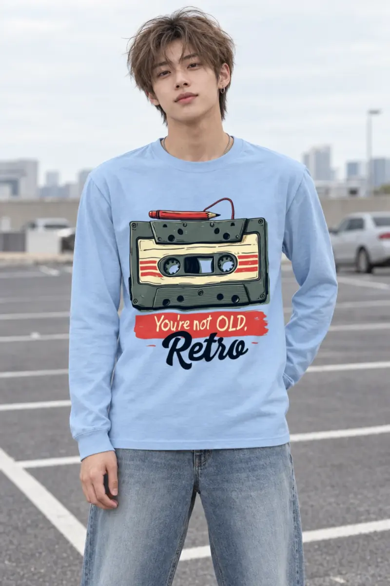 "You're Not Old, Retro" Unisex Longsleeve T-shirt