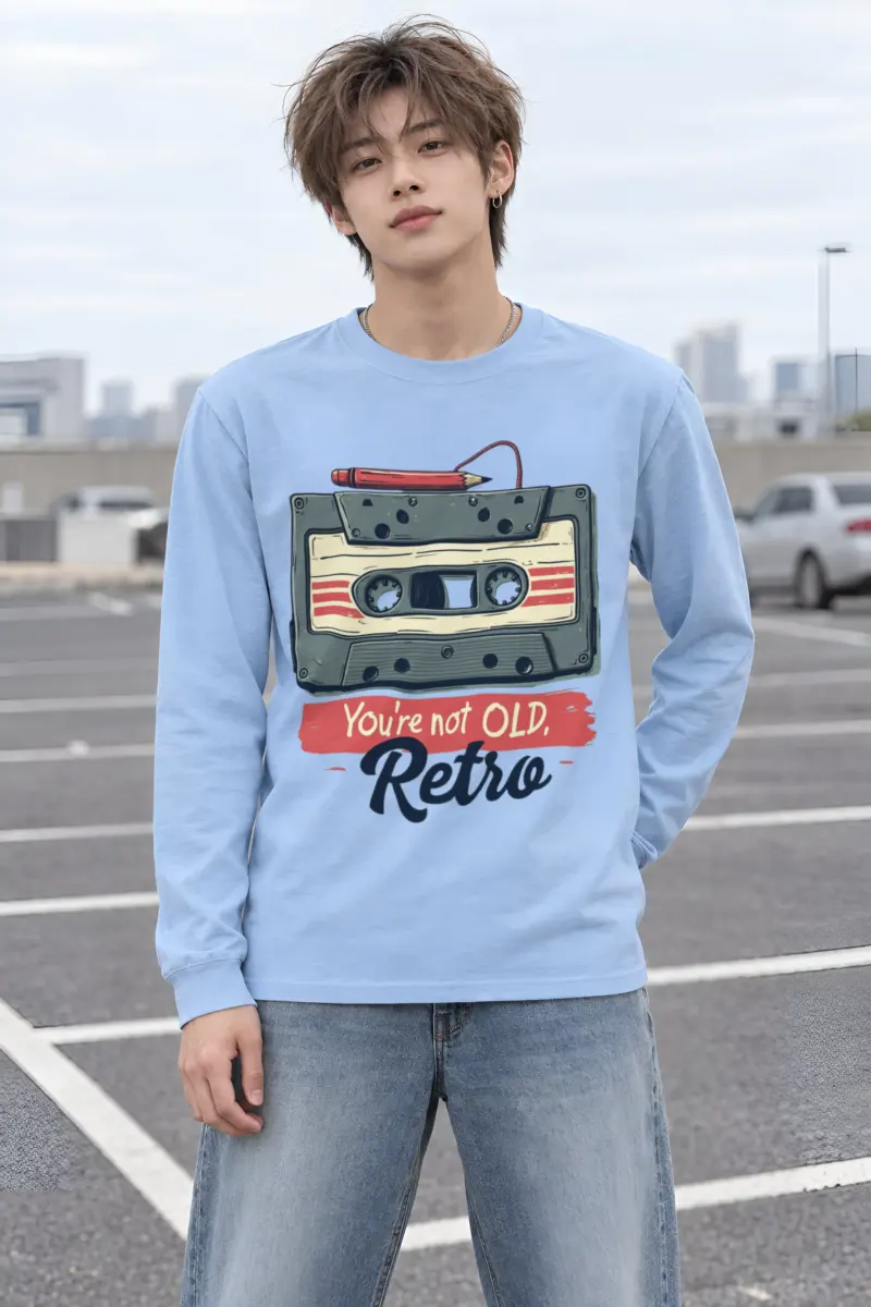 "You're Not Old, Retro" Unisex Longsleeve T-shirt
